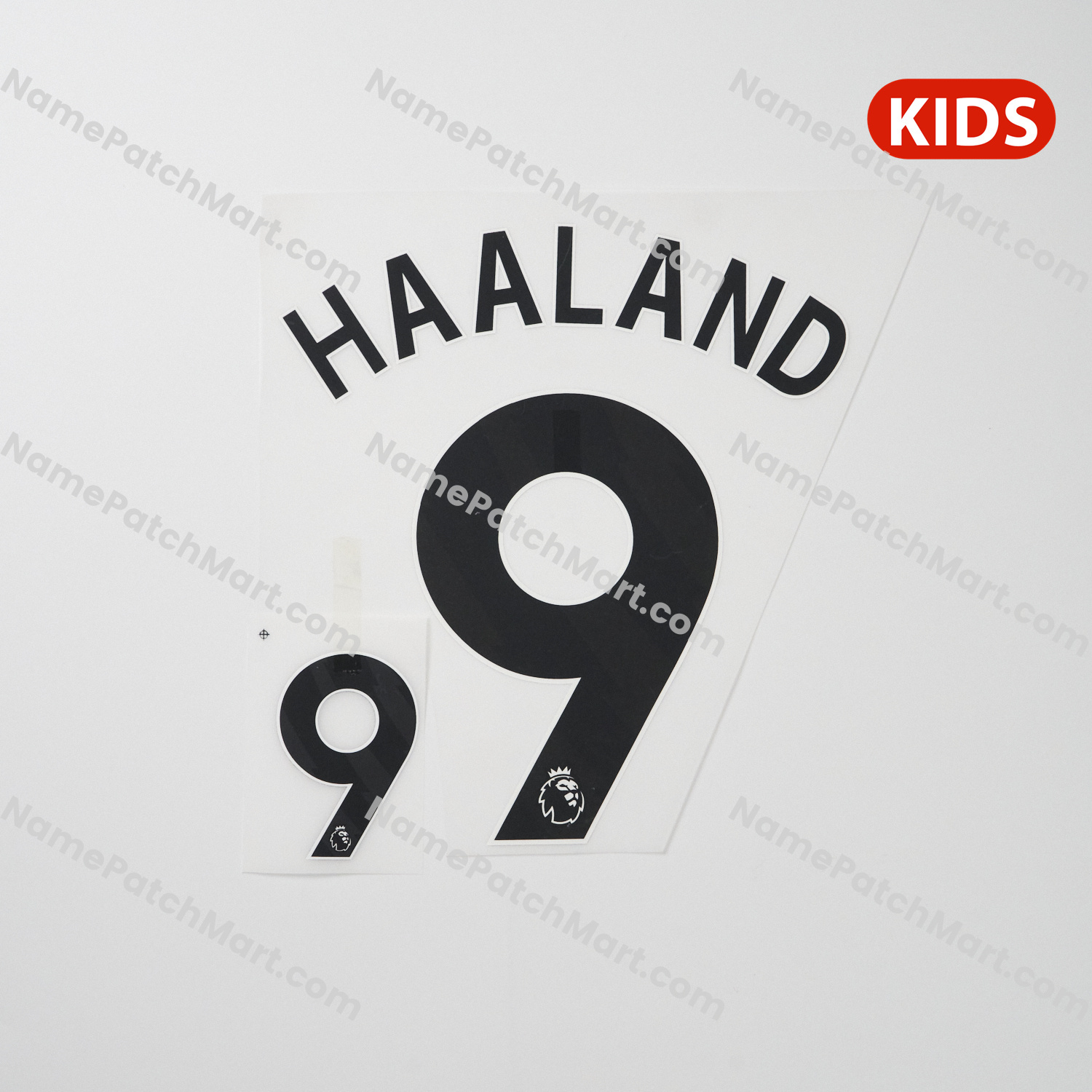 KIDS Haaland #9 (Premier League) - Manchester City 25-26 Away  | Name Number Set - NamePatchMart.COM