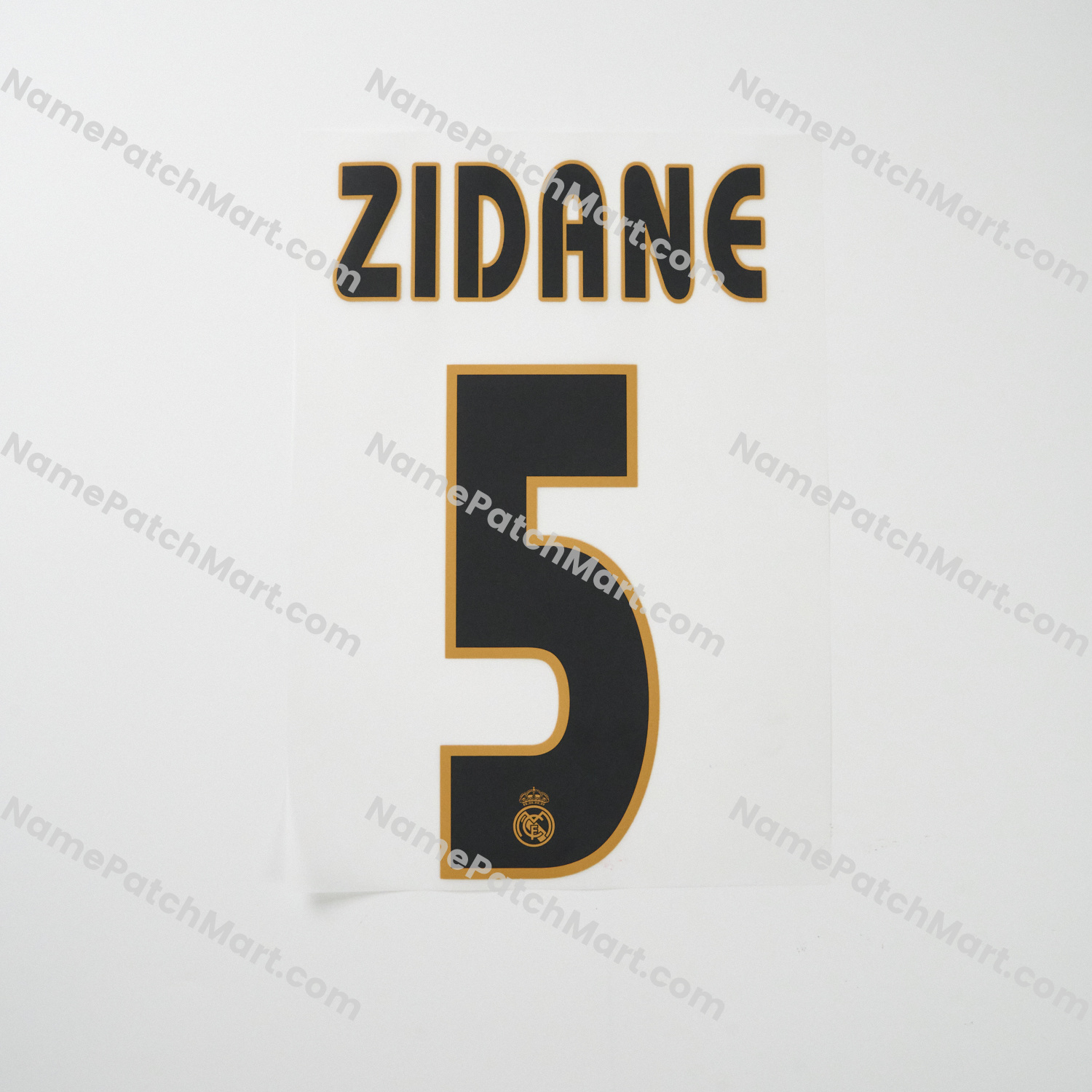 Zidane #5 - Real Madrid 2003-05 Home  | Name Number Set - NamePatchMart.COM
