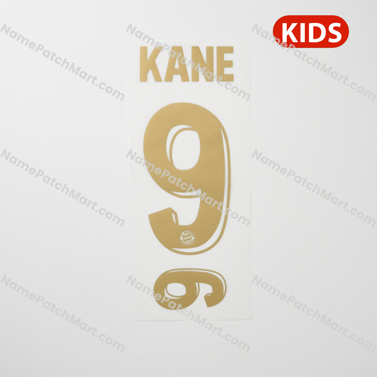 KIDS Kane #9 - Bayern Munich 25-26 125th Anniversary  | Name Number Set - NamePatchMart.COM