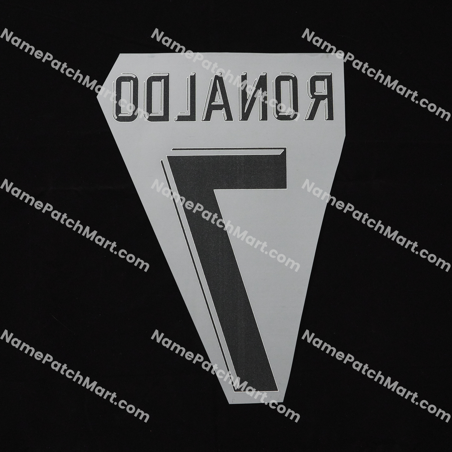 Ronaldo #7 (Champions League) - Real Madrid 2017-18 Away  | Name Number Set - NamePatchMart.COM