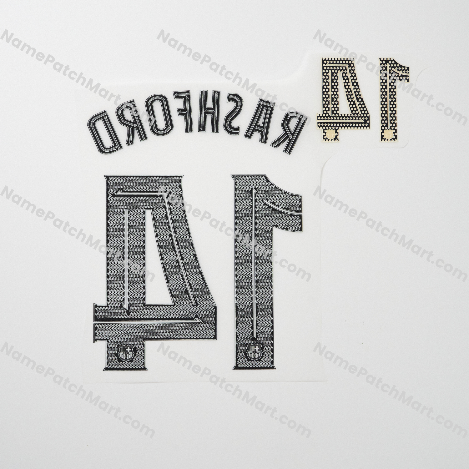 KIDS Rashford #14 (Champions League) - Barcelona 25-26 Away  | Name Number Set - NamePatchMart.COM