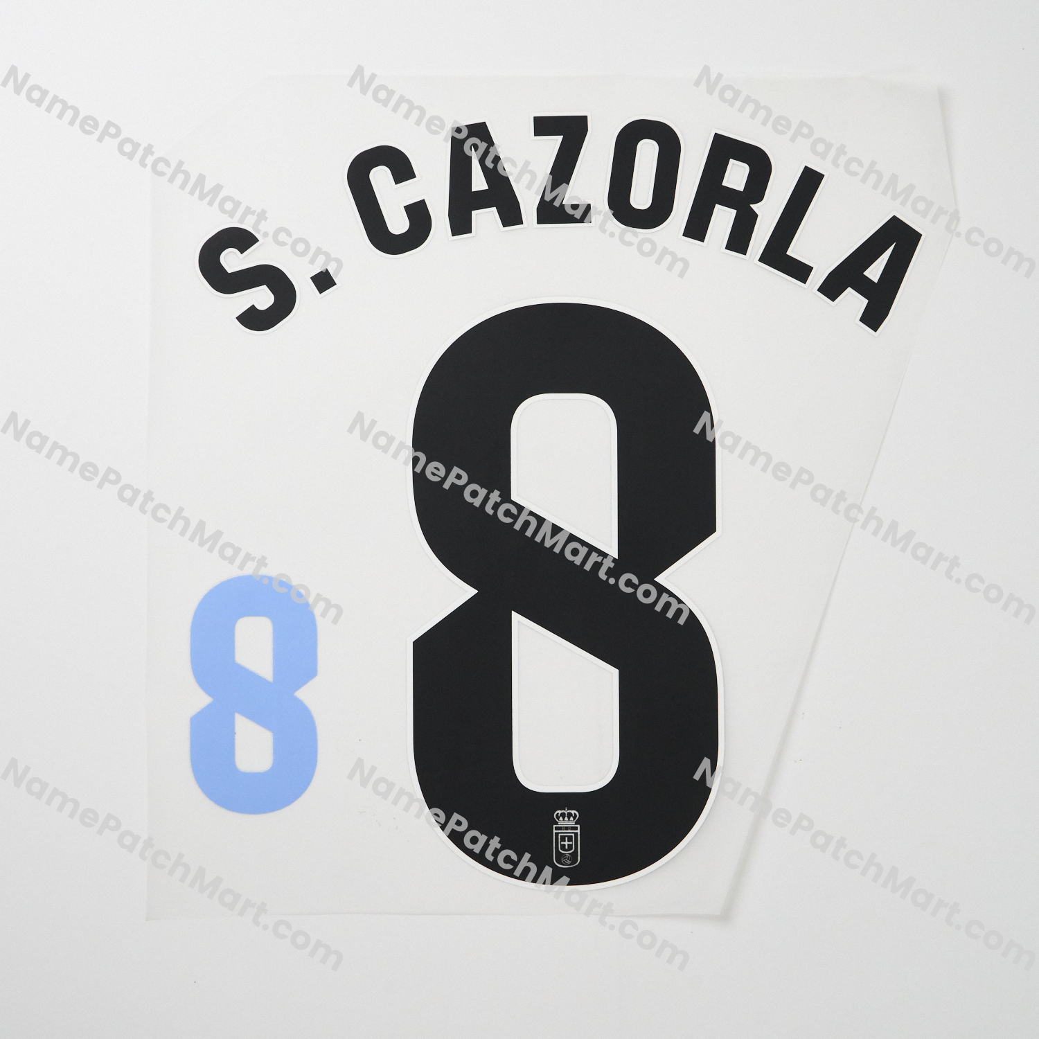 S. Cazorla #8 (La Liga) - Real Oviedo 25-26 Third (include Shorts Number)  | Name Number Set - NamePatchMart.COM