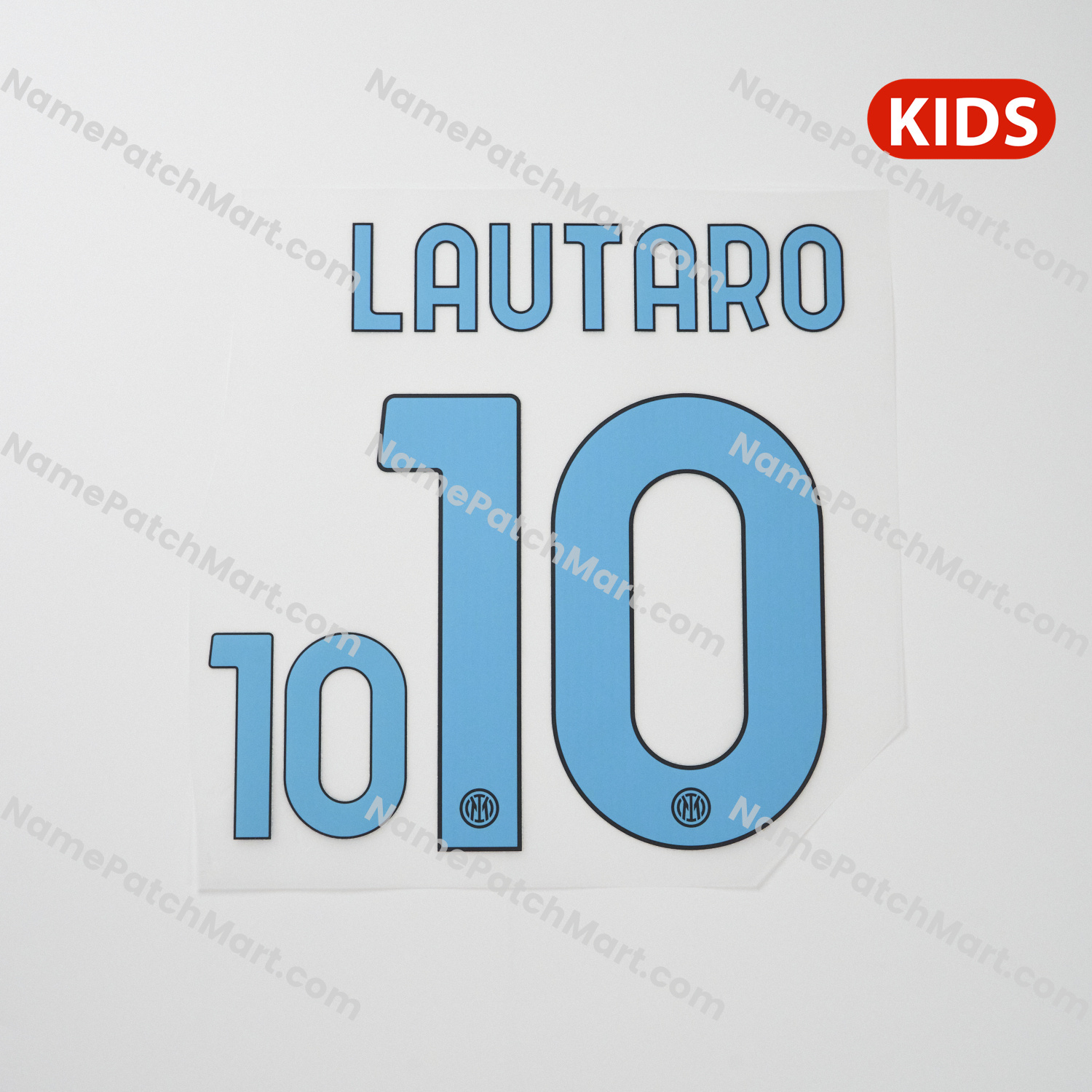 KIDS Lautaro #10 - Inter Milan 25-26 Home  | Name Number Set - NamePatchMart.COM