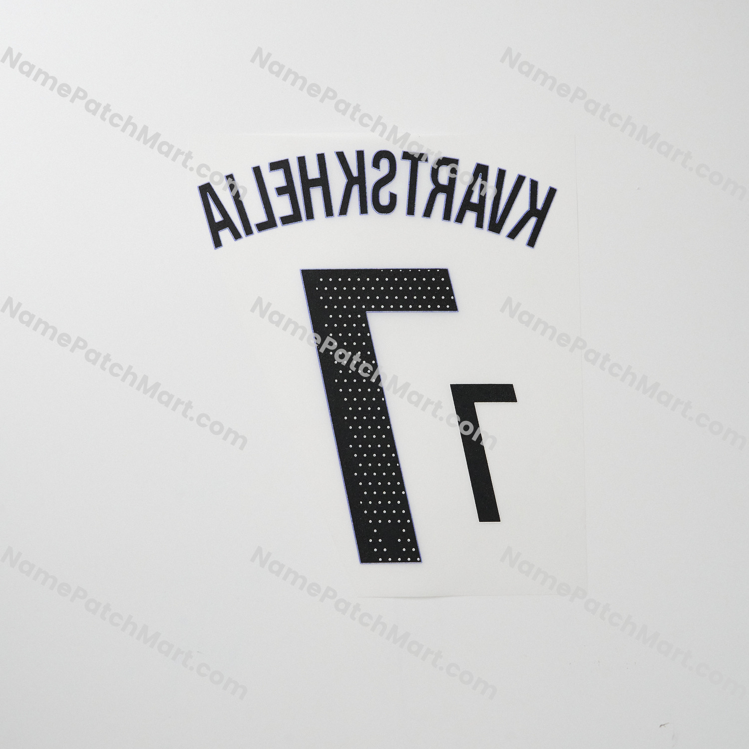 Kvaratskhelia #7 (Ligue 1) - Paris Saint-Germain PSG25-26Third KIDS  | Name Number Set - NamePatchMart.COM