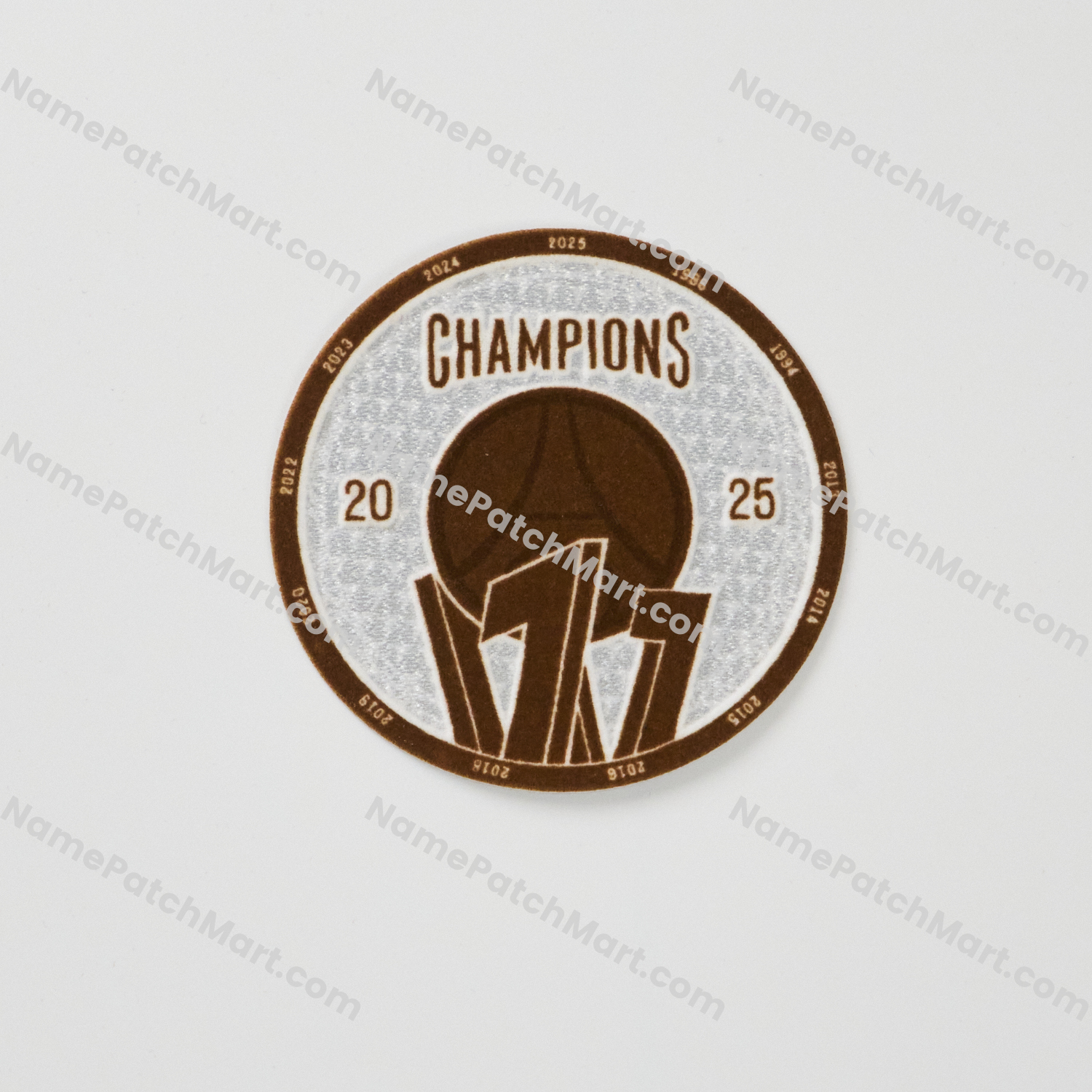 2025-26 Paris Saint Germain PSG Ligue 1 Champions Flocked Patch  | Name Number Set - NamePatchMart.COM