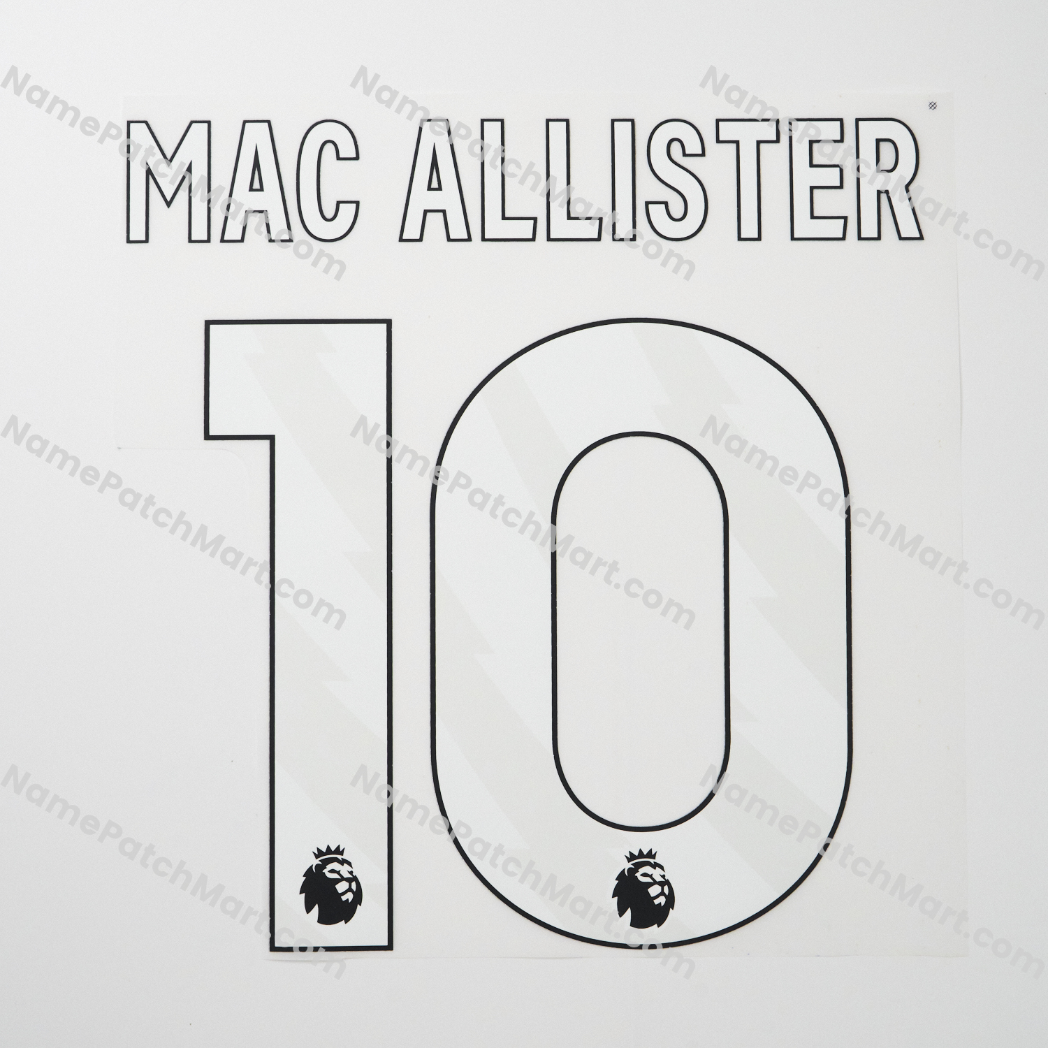 Mac Allister #10 (Premier League) - Liverpool 25-26 Home  | Name Number Set - NamePatchMart.COM