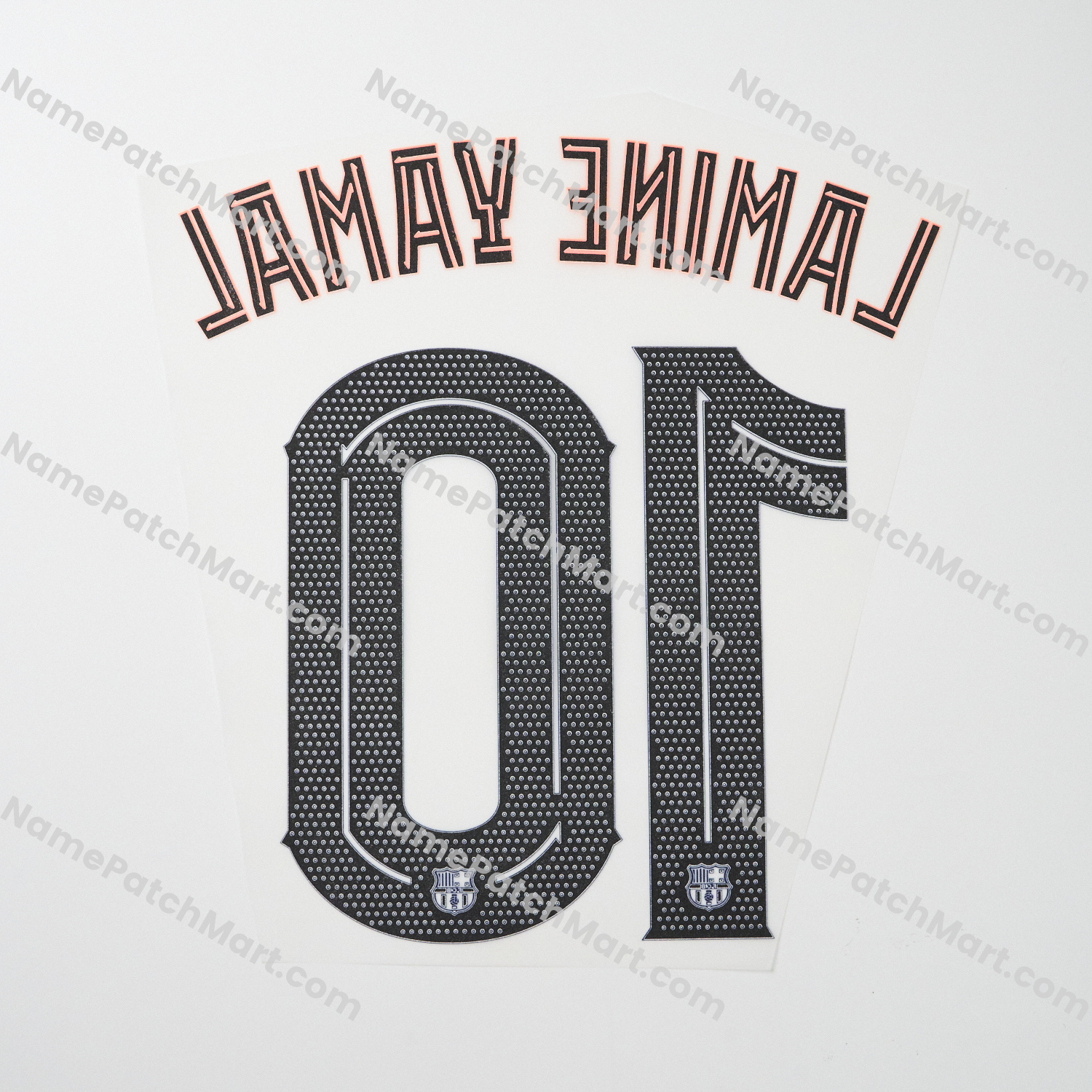 Lamine Yamal #10 (Champions League) - Barcelona 25-26 Third  | Name Number Set - NamePatchMart.COM