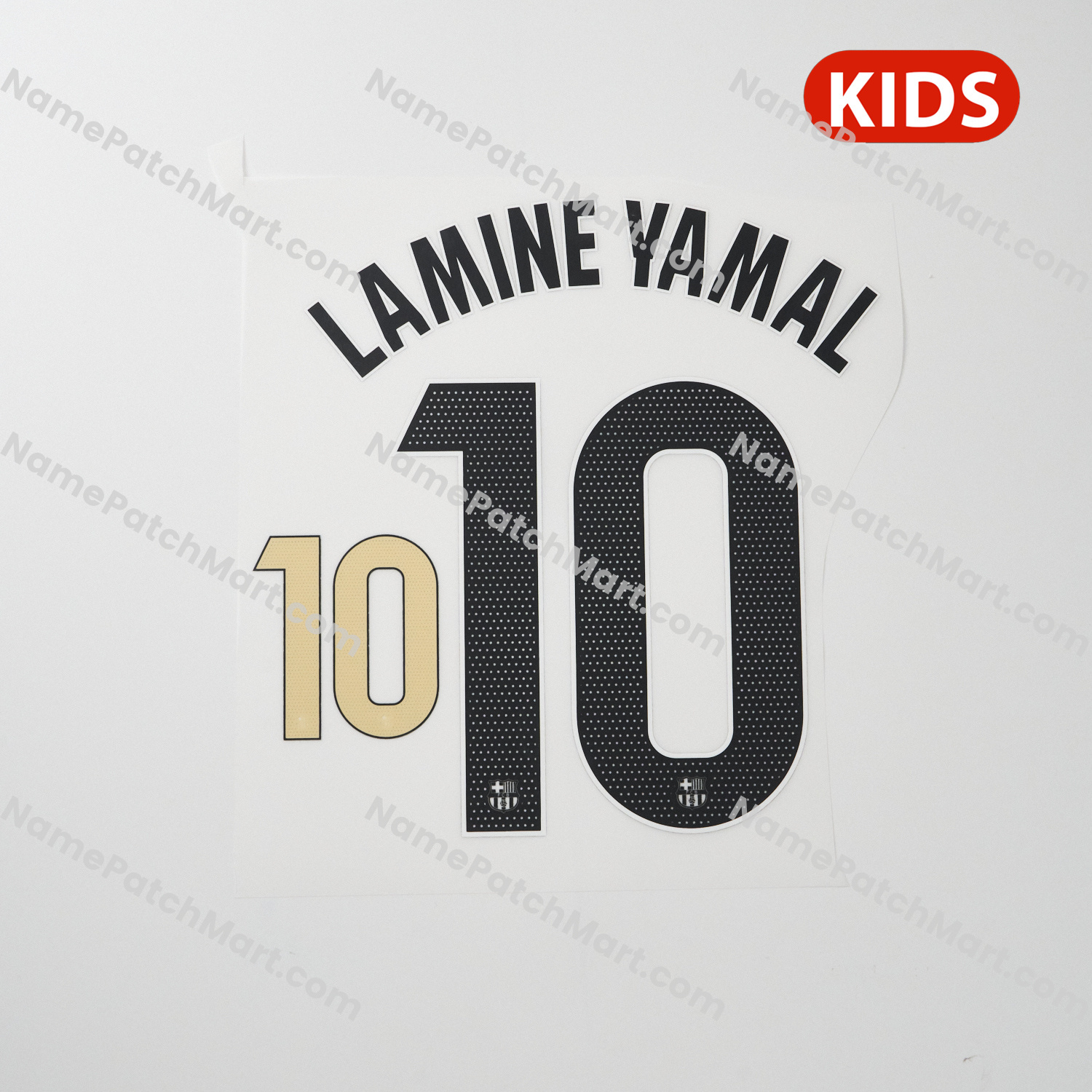 Lamine Yamal #10 (La Liga) - Barcelona 25-26 Away KIDS  | Name Number Set - NamePatchMart.COM