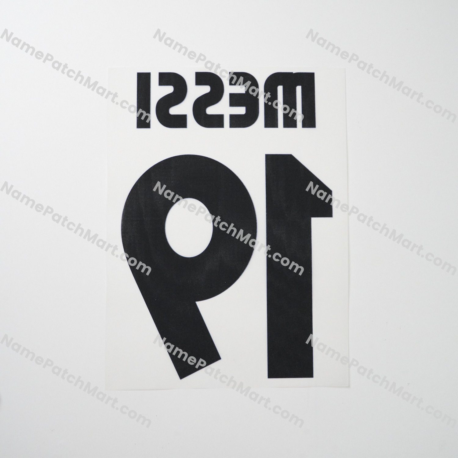 Messi #19 - Barcelona 2006-07 Home  | Name Number Set - NamePatchMart.COM