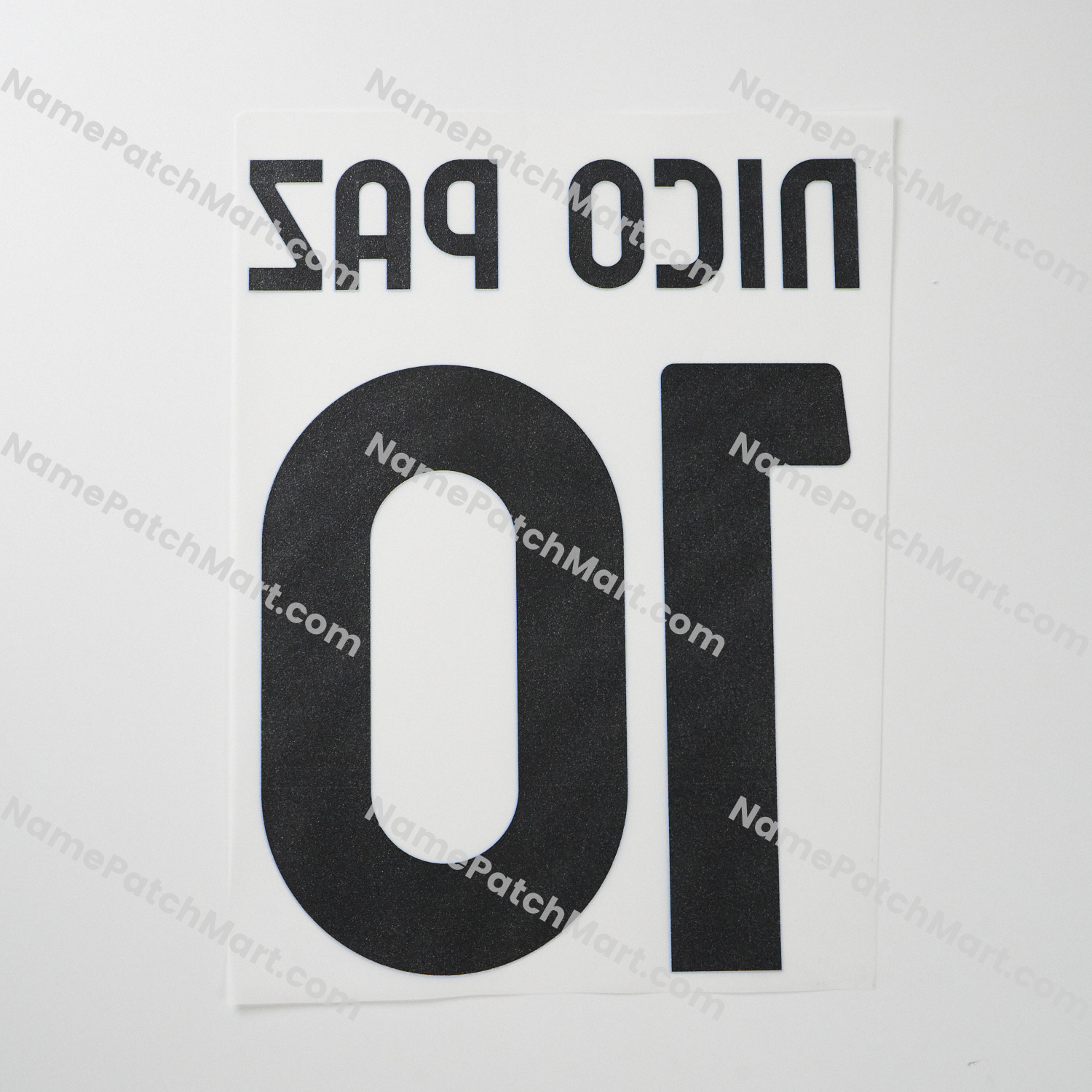 Nico Paz #10 - Como 25-26 Third  | Name Number Set - NamePatchMart.COM