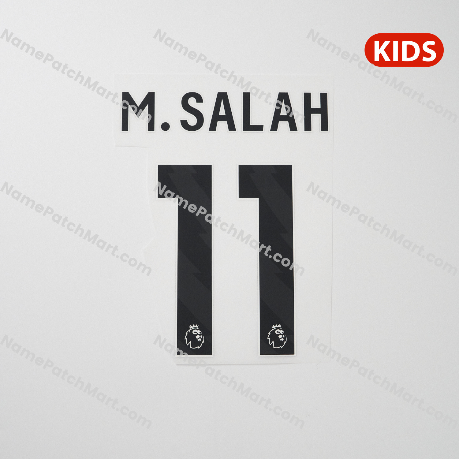 KIDS M.Salah #11 (Premier League) - Liverpool 25-26 Away  | Name Number Set - NamePatchMart.COM