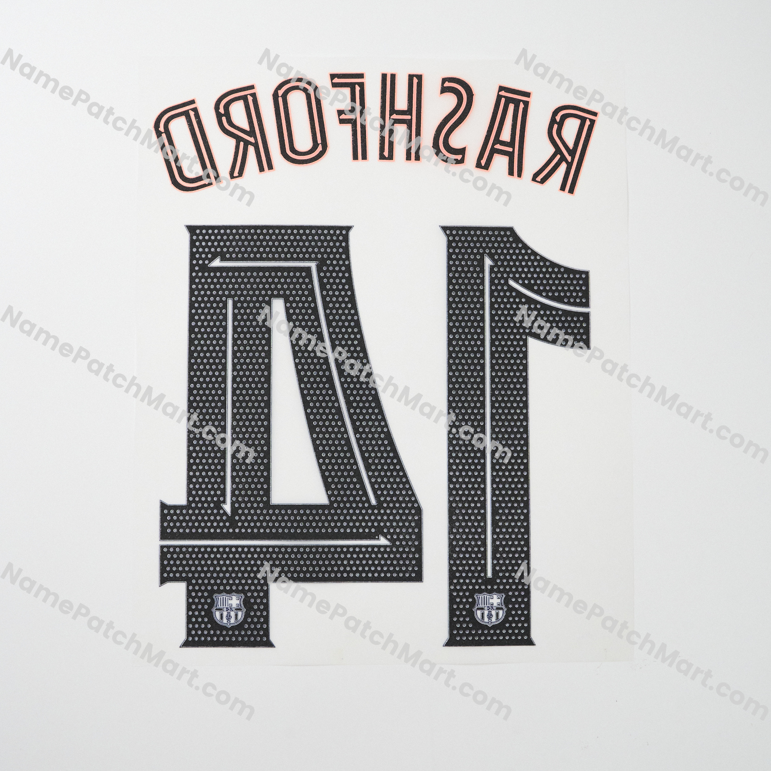 Rashford #14 (Champions League) - Barcelona 25-26 Third  | Name Number Set - NamePatchMart.COM