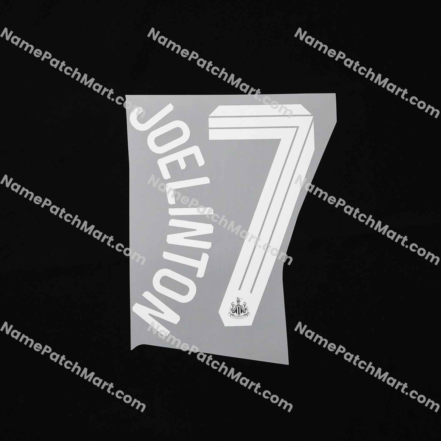 Joelinton #7 (Champions League) - Newcastle United 25-26 Away  | Name Number Set - NamePatchMart.COM