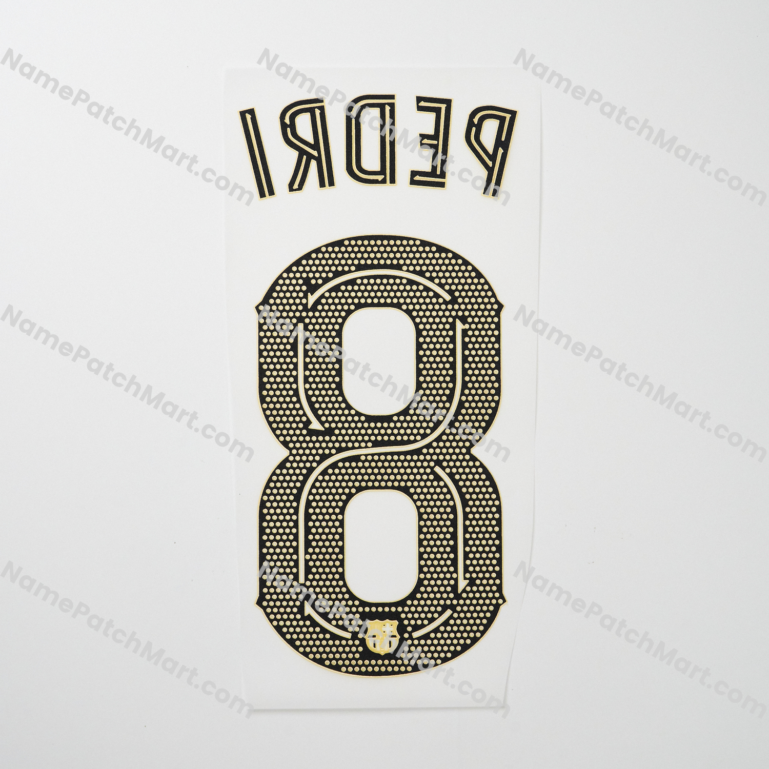 Pedri #8 (Champions League) - Barcelona 25-26 Home  | Name Number Set - NamePatchMart.COM