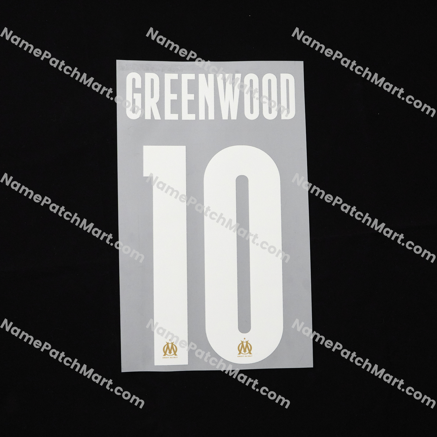 Greenwood #10 (Champions League) - Marseille 25-26 Away and Third  | Name Number Set - NamePatchMart.COM