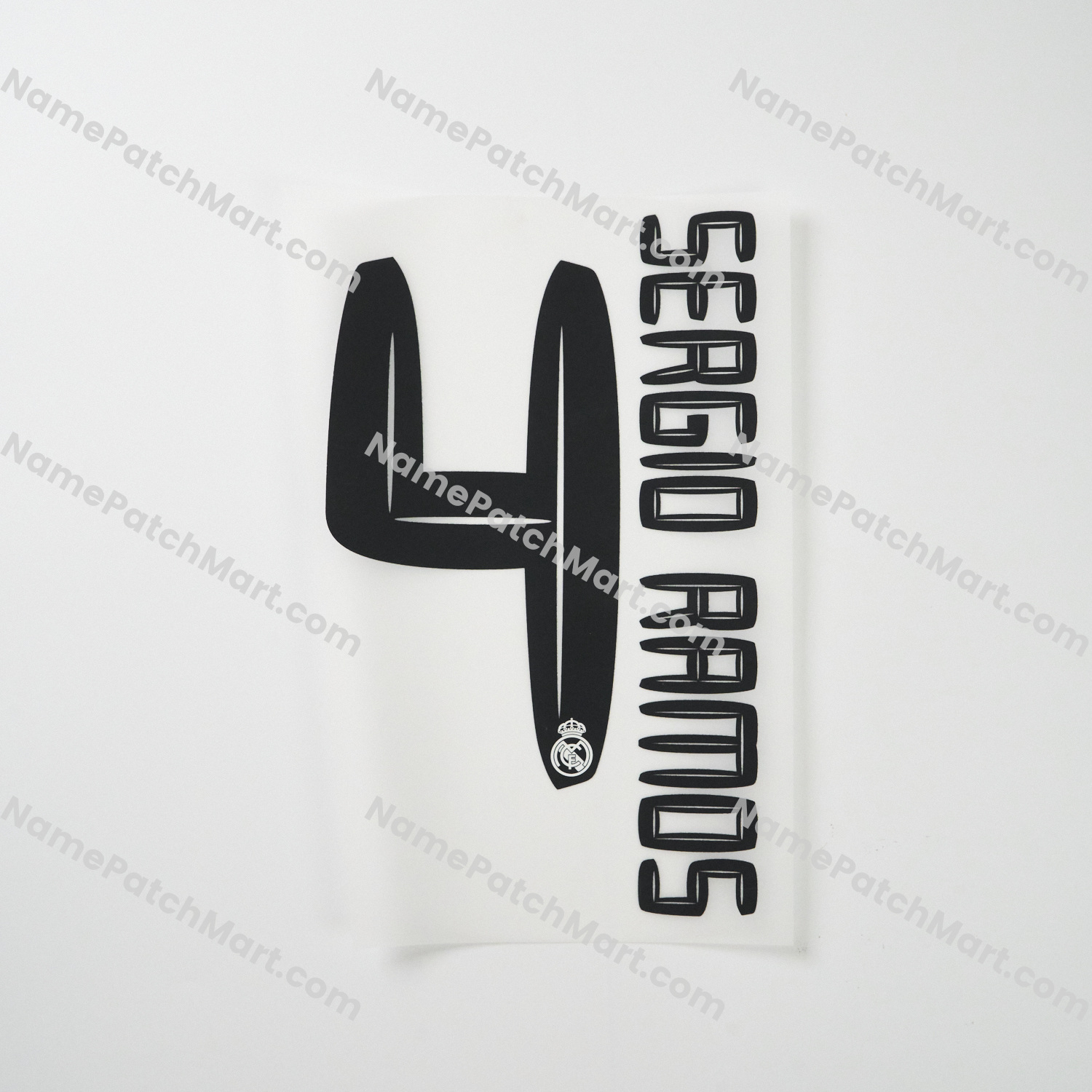 Sergio Ramos #4 - Real Madrid 2010-11 Home  | Name Number Set - NamePatchMart.COM