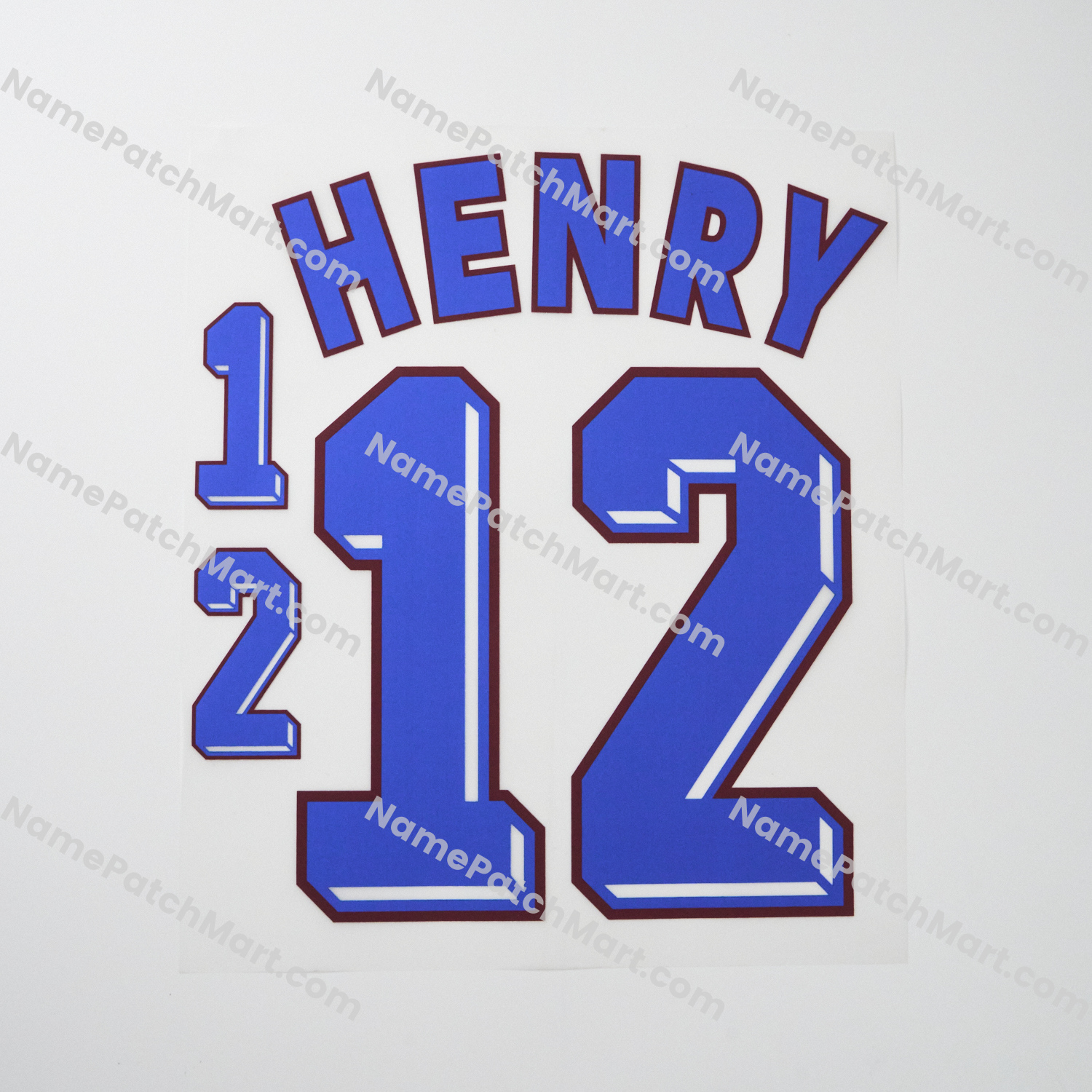 Henry #12 - France 1998 Away  | Name Number Set - NamePatchMart.COM