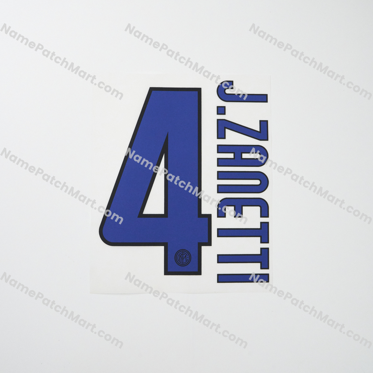 J.Zanetti #4 - Inter Milan 2009-11 Away  | Name Number Set - NamePatchMart.COM
