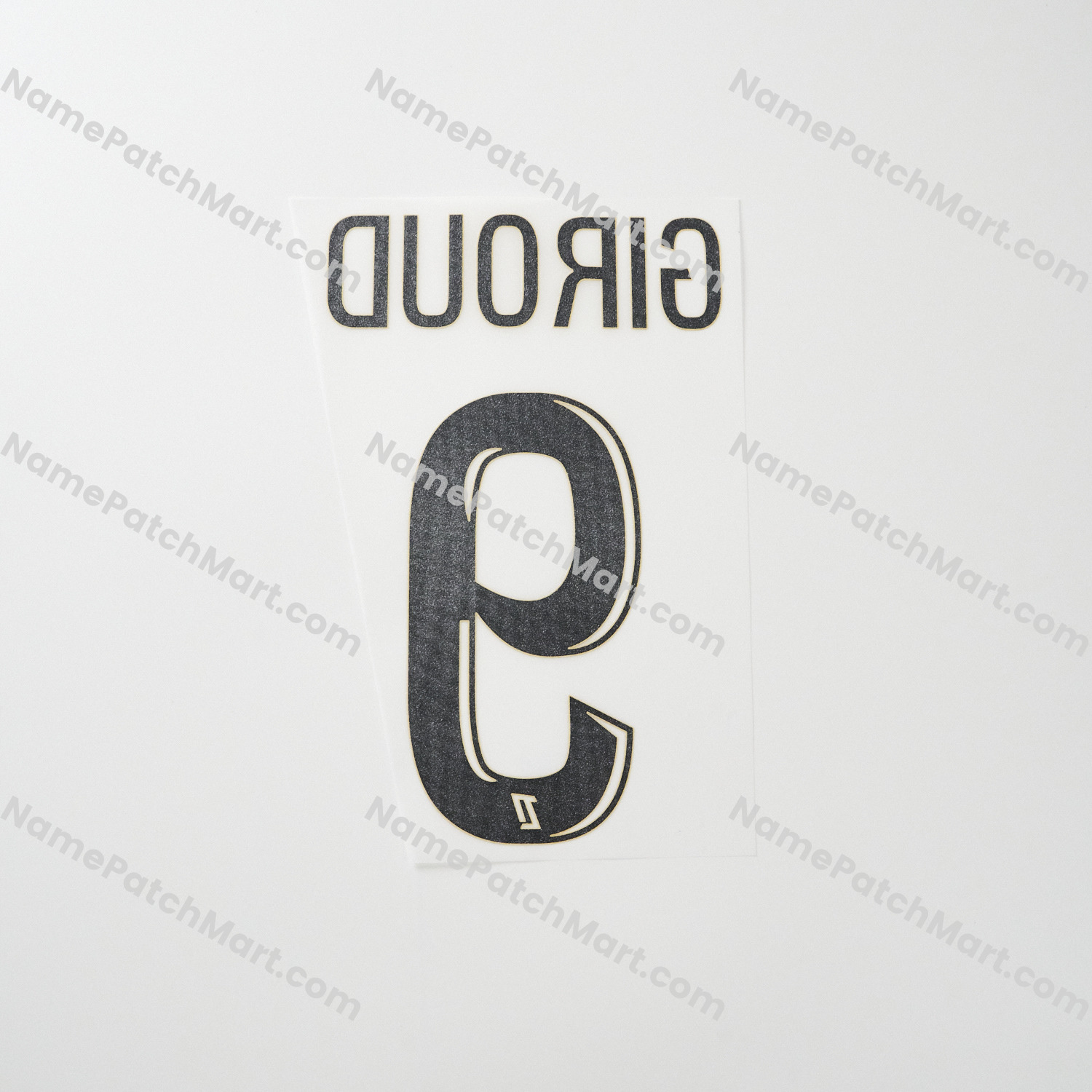 Giroud #9 (Ligue 1) - Lille 25-26 Third  | Name Number Set - NamePatchMart.COM