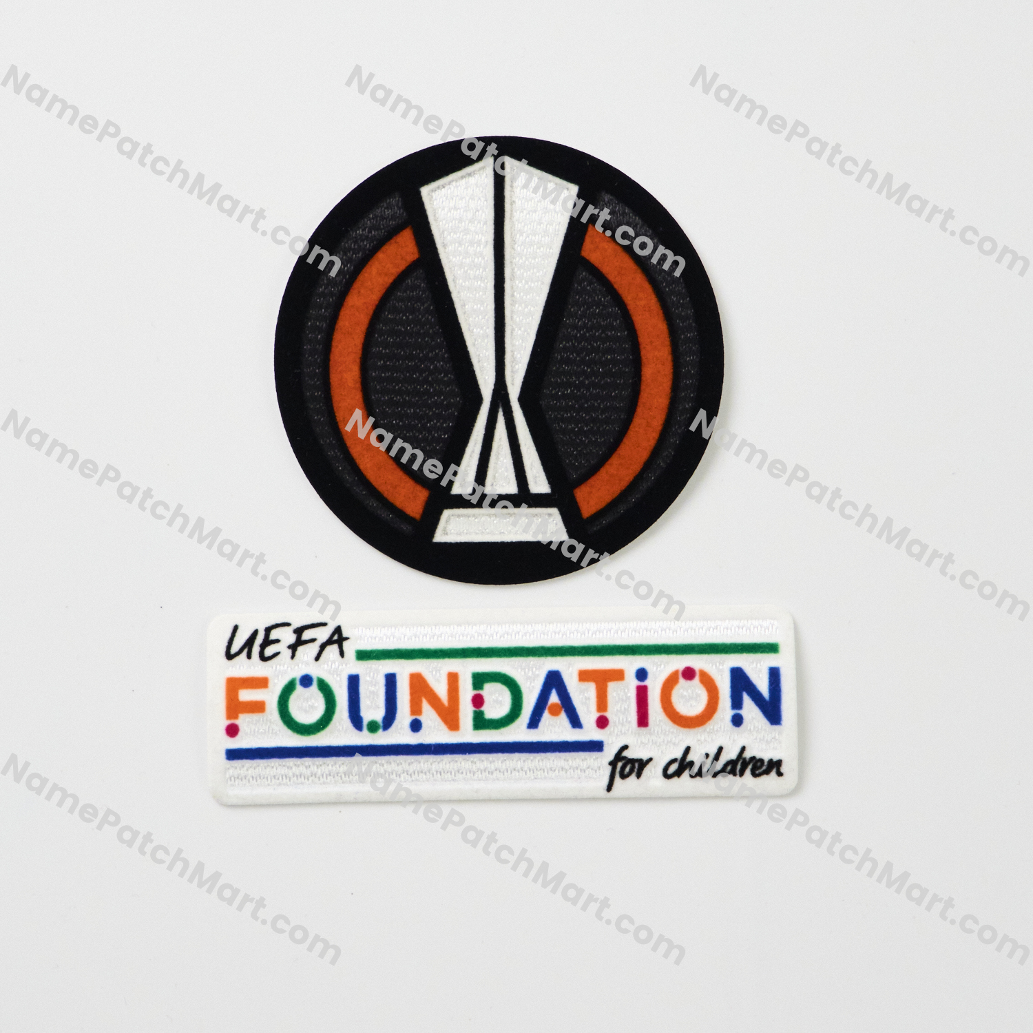 2021-24 Europa League + Foundation Patch Set  | Name Number Set - NamePatchMart.COM