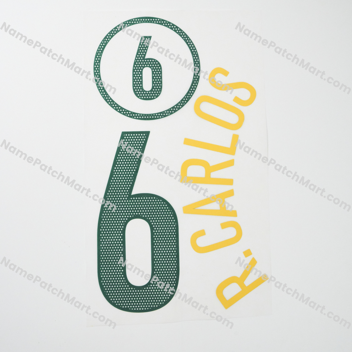 R.Carlos #6 - Brazil 2004 Home  | Name Number Set - NamePatchMart.COM