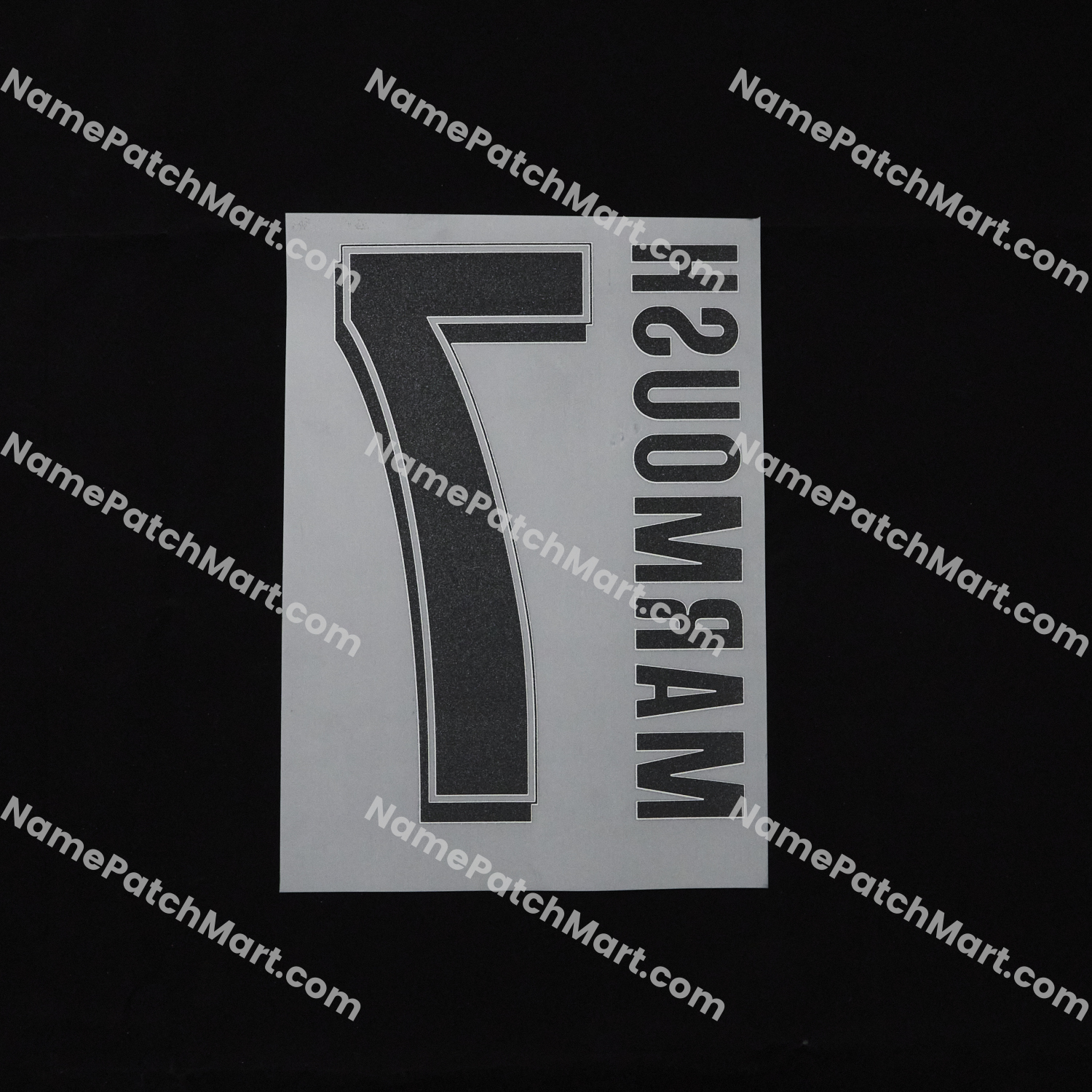 Marmoush #7 (Champions League) - Manchester City 25-26 Away  | Name Number Set - NamePatchMart.COM