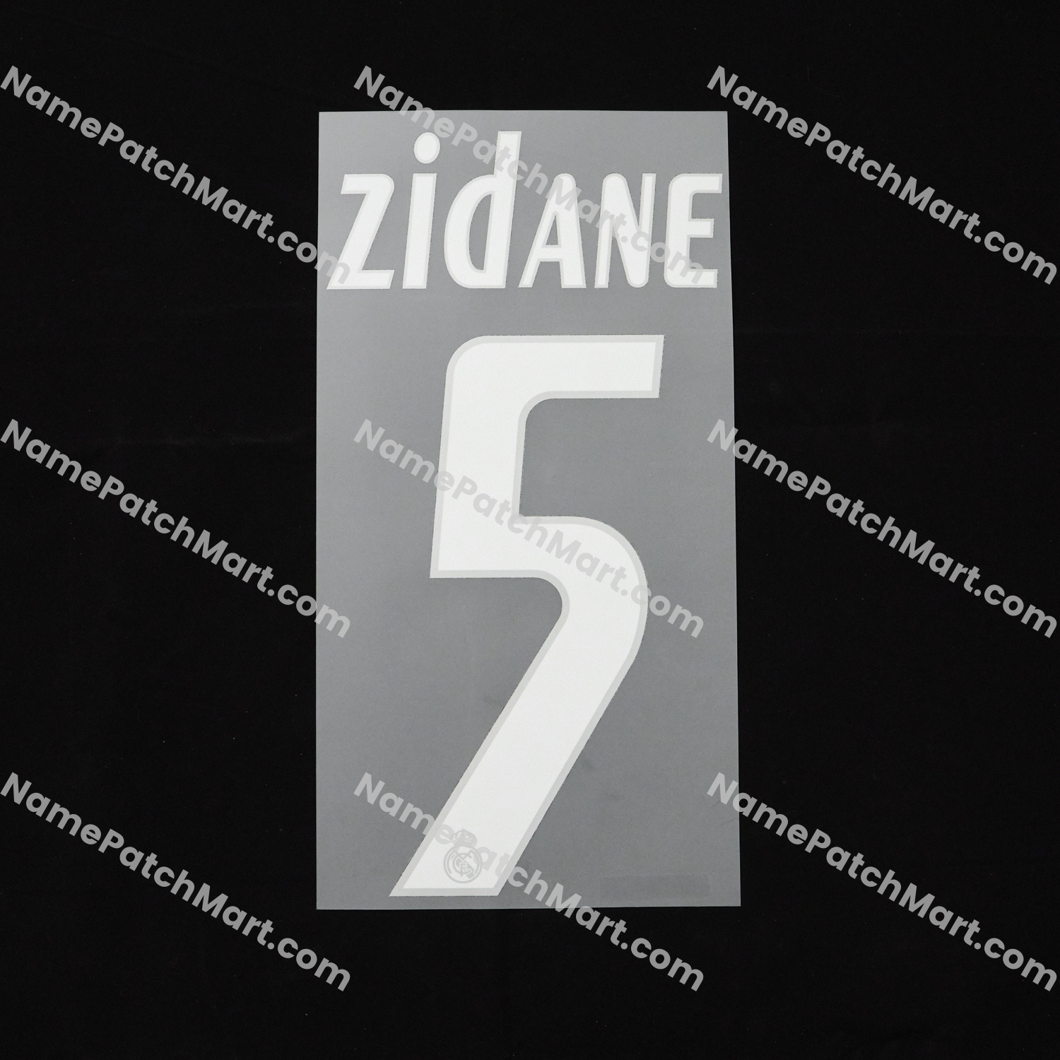 Zidane #5 - Real Madrid 2005-06 Away  | Name Number Set - NamePatchMart.COM