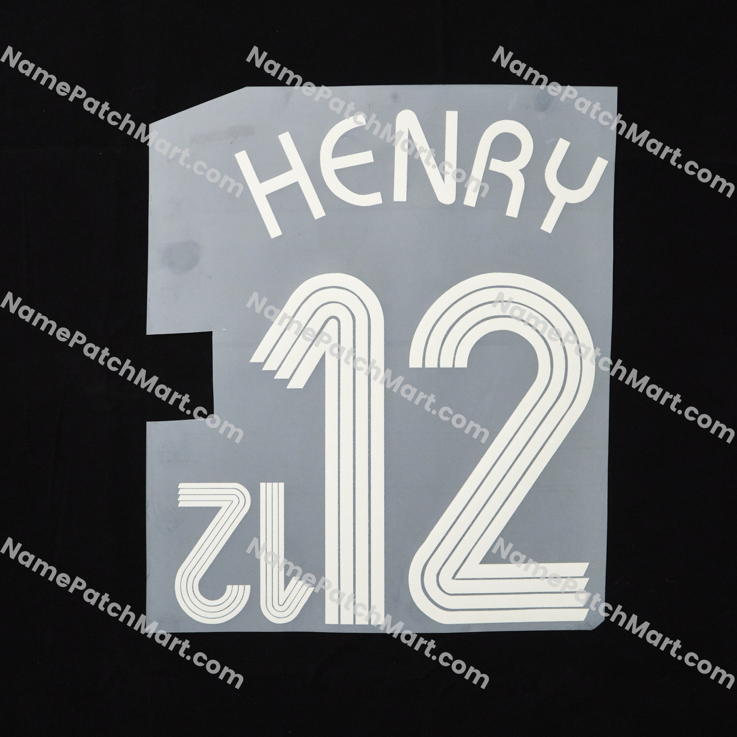 Henry #12 - France 2006 Home  | Name Number Set - NamePatchMart.COM