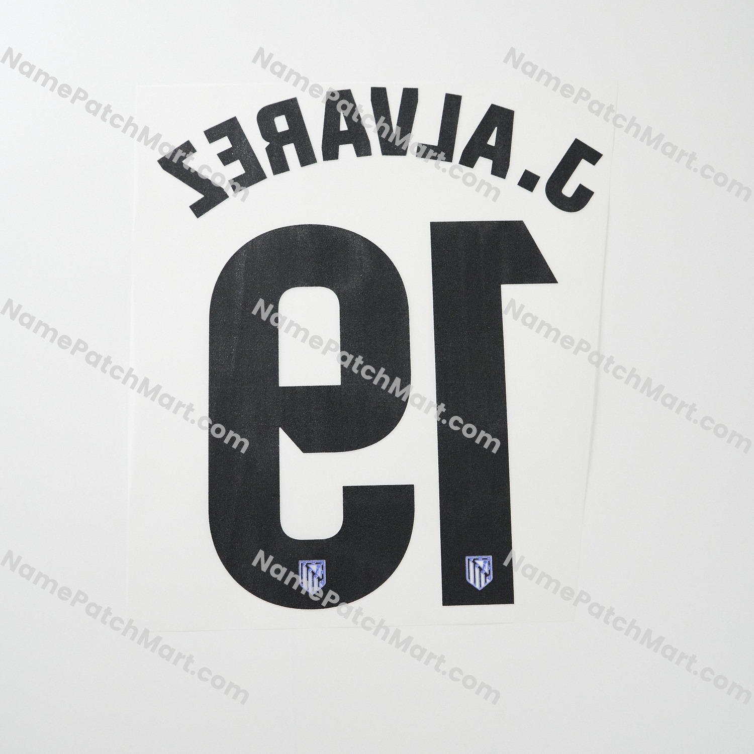 J. Alvarez #19 (La Liga) - Atletico Madrid 25-26 Home  | Name Number Set - NamePatchMart.COM