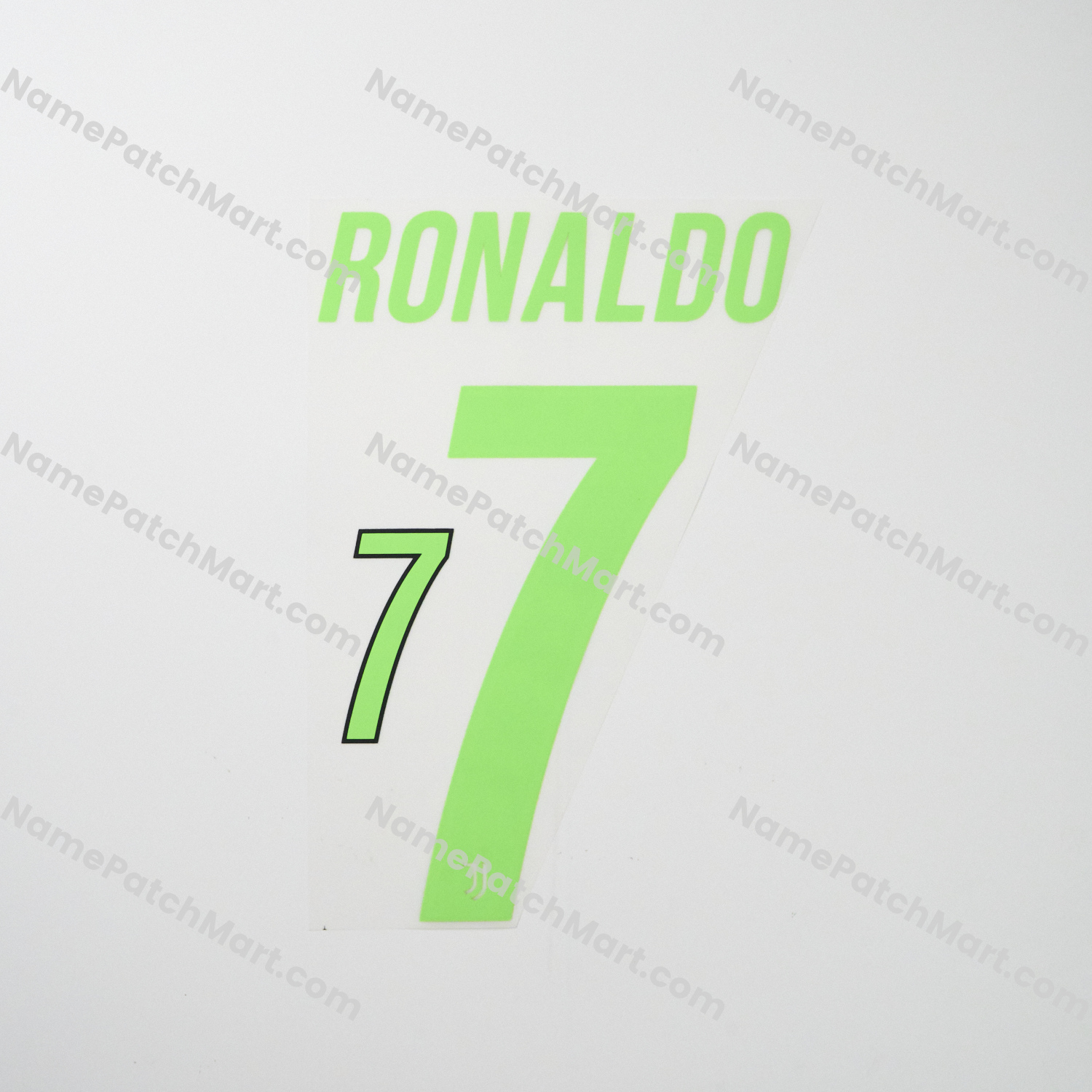Ronaldo #7 - Juventus 2019-20 Special - Green  | Name Number Set - NamePatchMart.COM