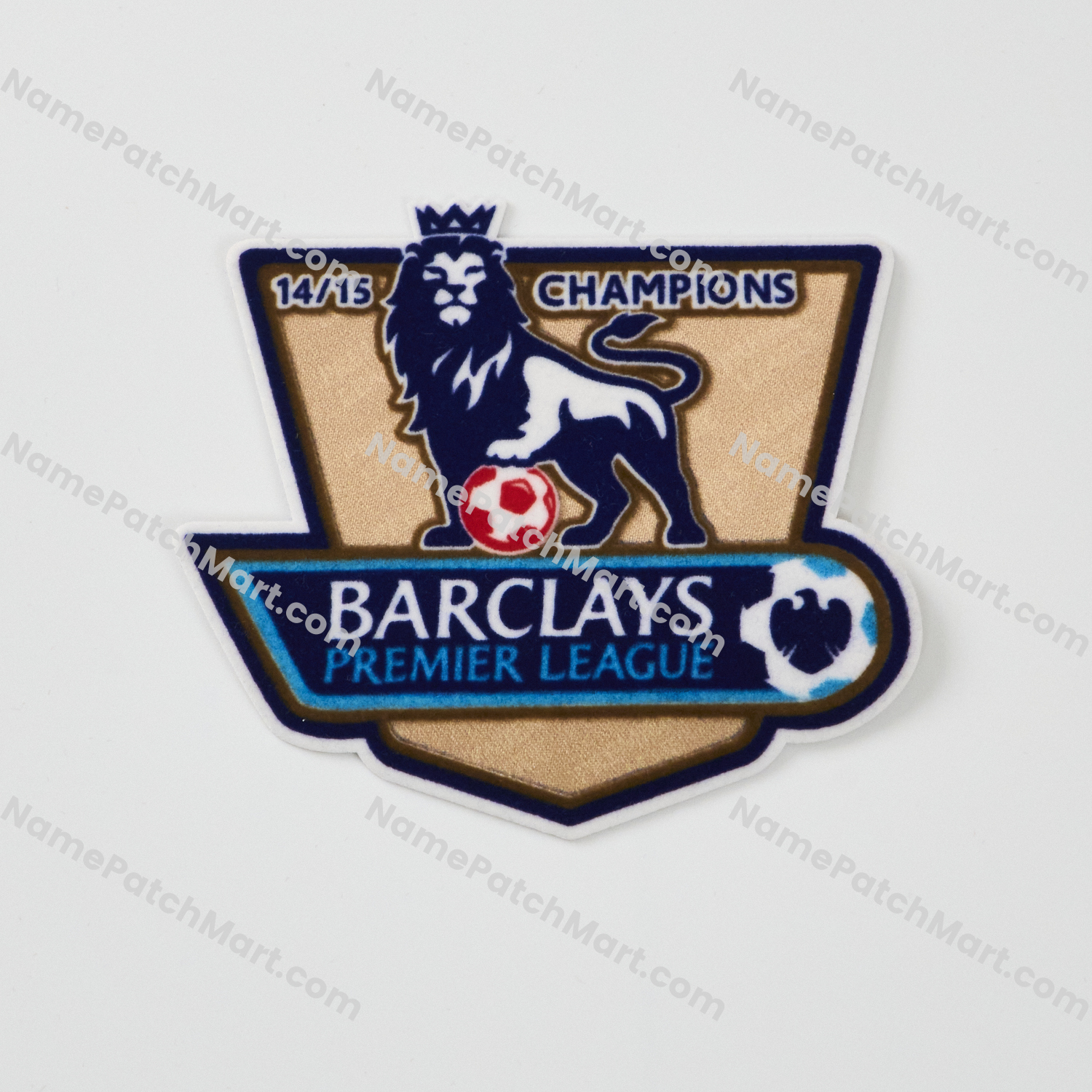 Retro 2015-16 Premier League Champions Patch (2014-15 Winner)  | Name Number Set - NamePatchMart.COM