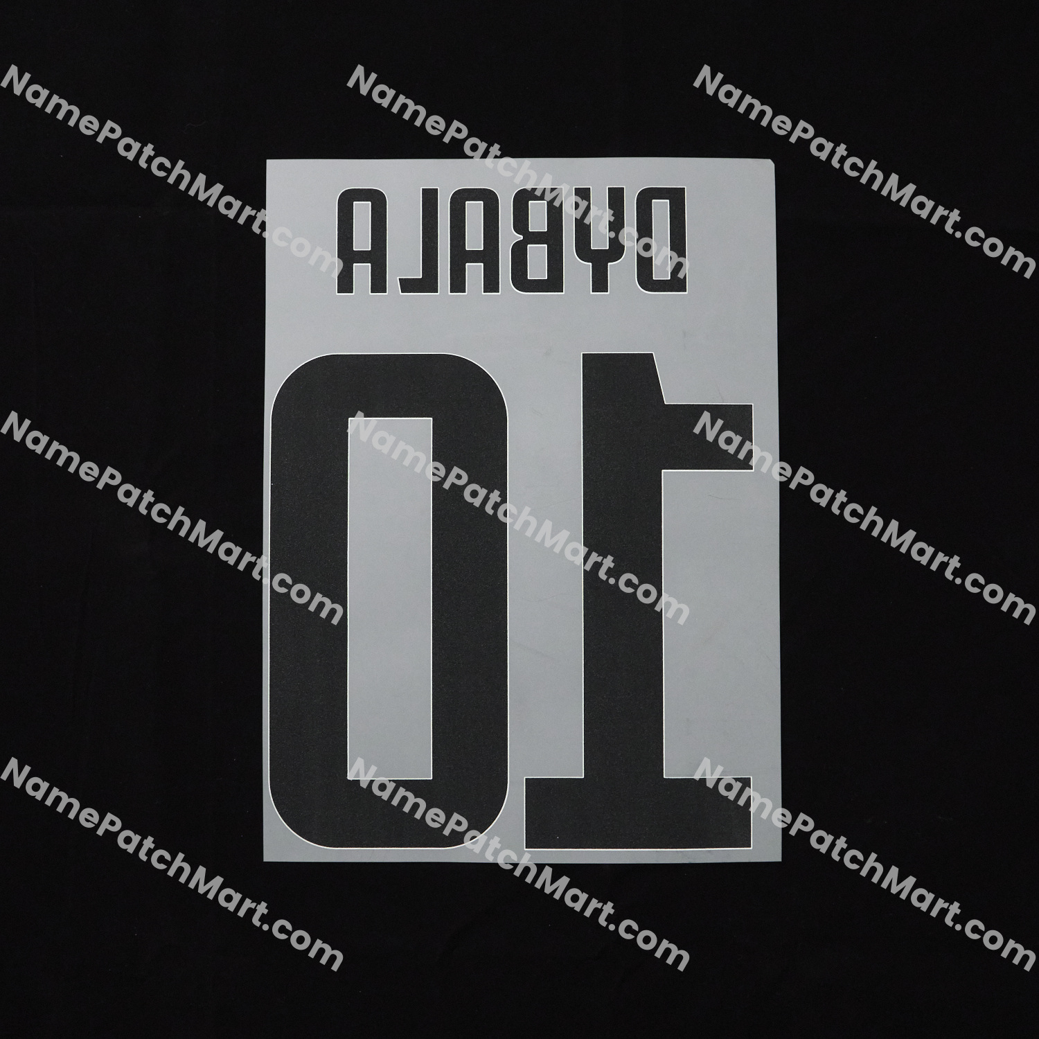 Dybala #10 - Juventus 2019-20 Home  | Name Number Set - NamePatchMart.COM