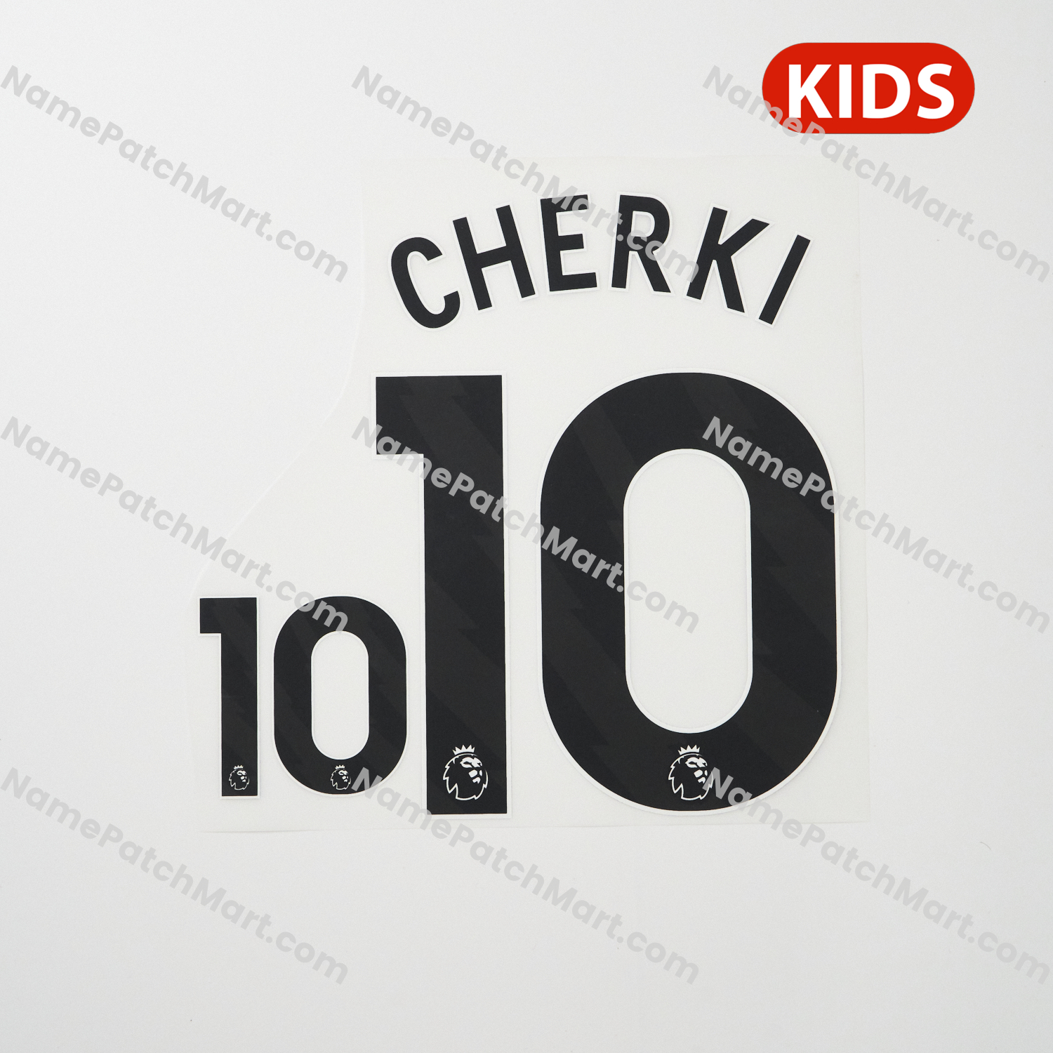 KIDS Cherki #10 (Premier League) - Manchester City 25-26 Third  | Name Number Set - NamePatchMart.COM