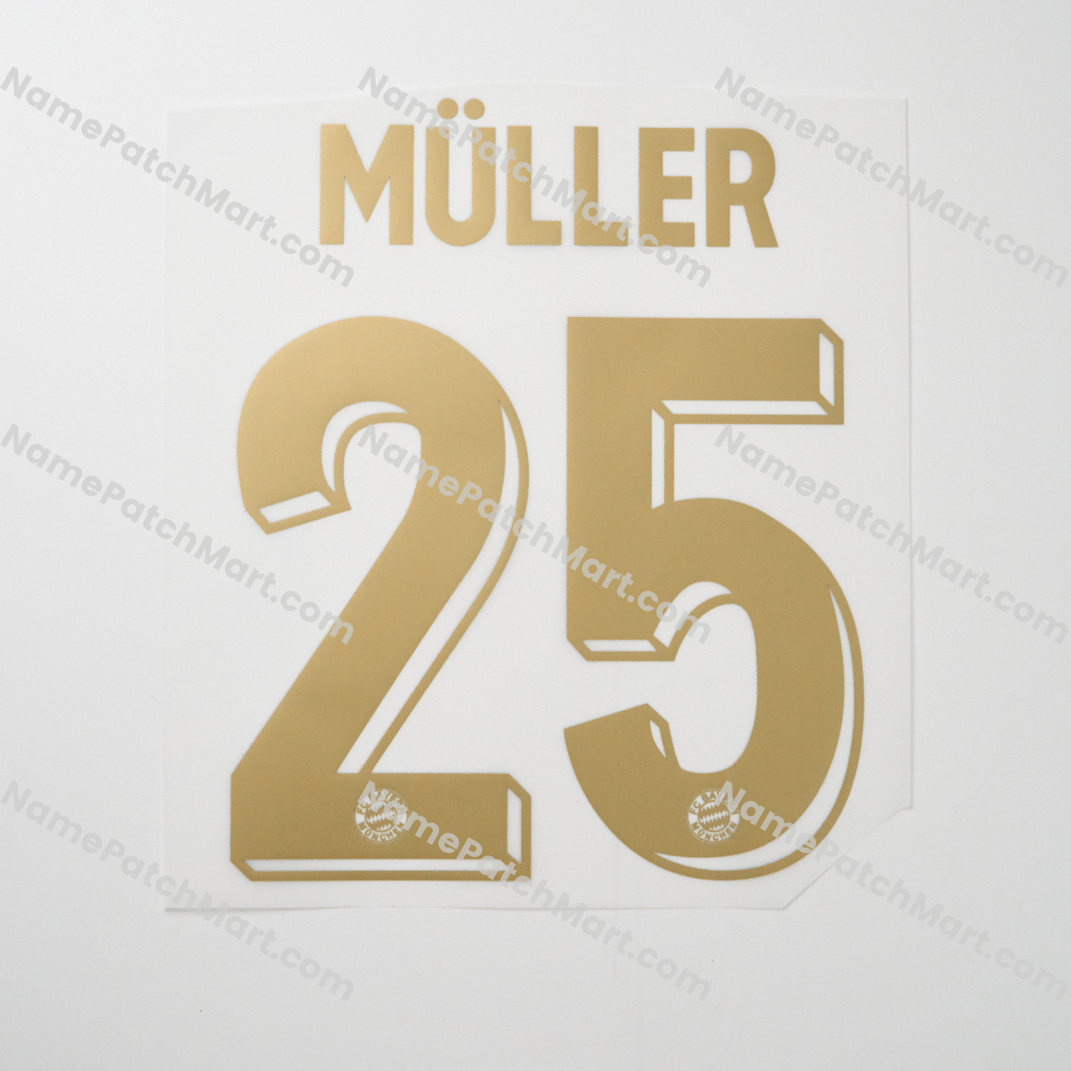 Müller #25 - Bayern Munich 25-26 125th Anniversary  | Name Number Set - NamePatchMart.COM