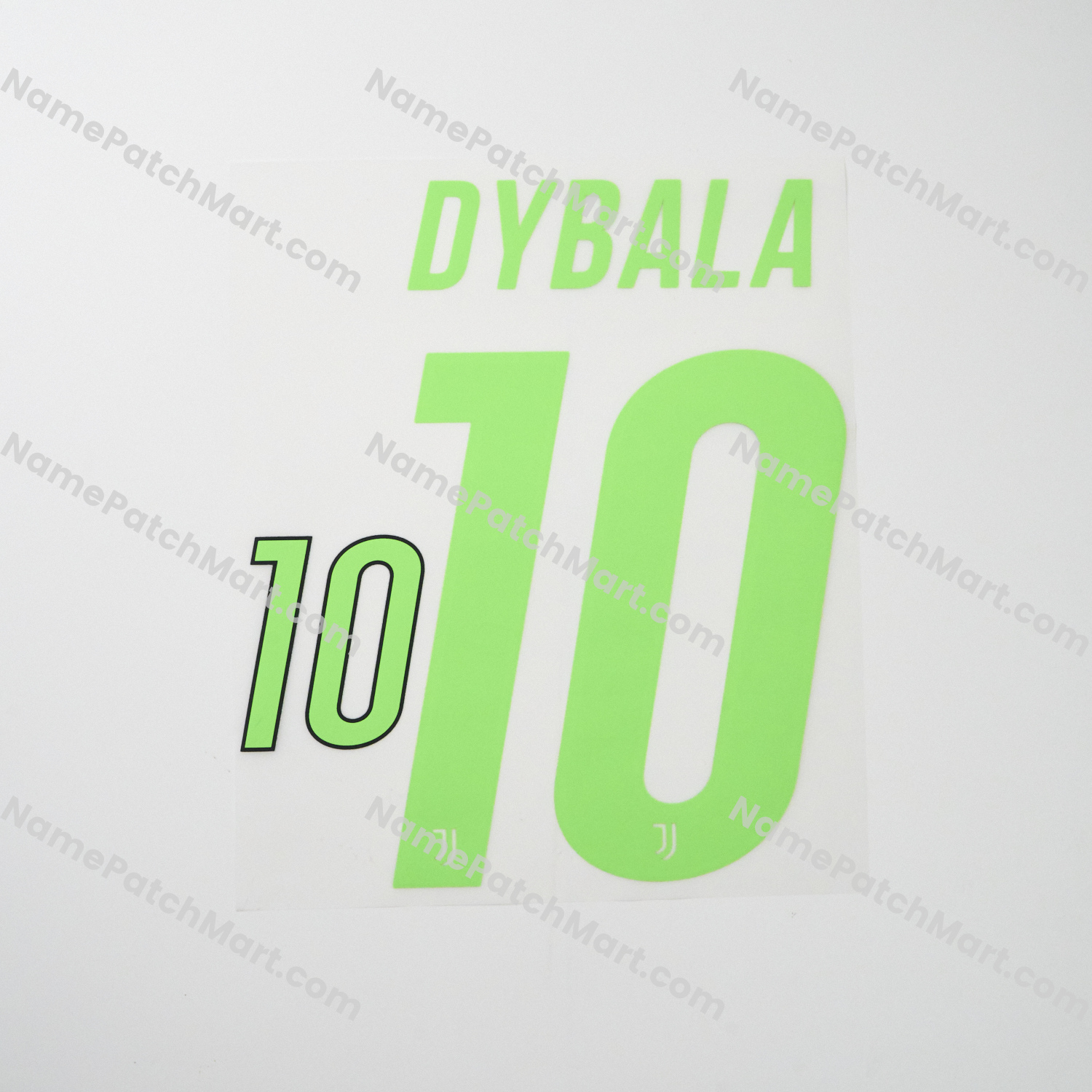 Dybala #10 - Juventus 2019-20 Special - Green  | Name Number Set - NamePatchMart.COM