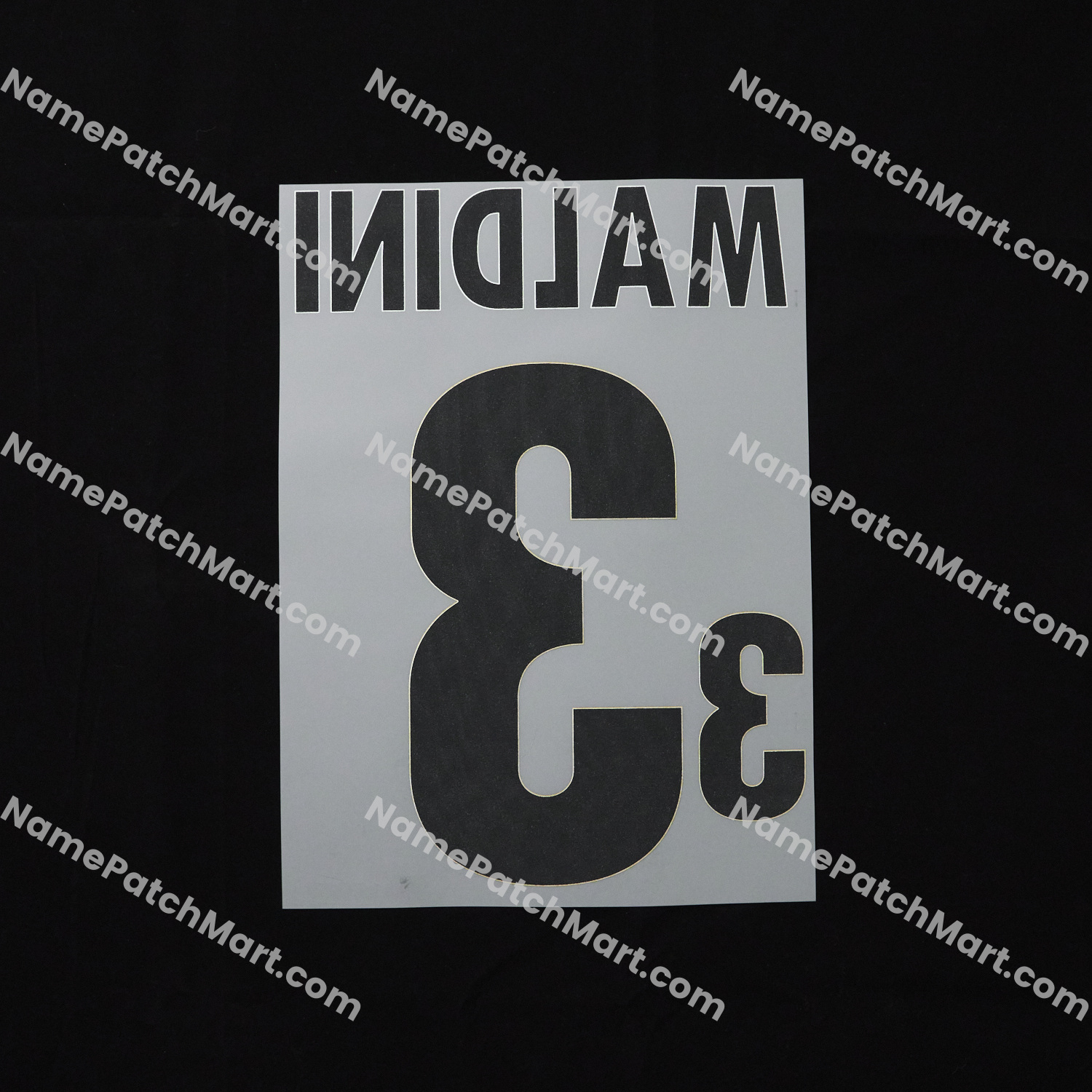 Maldini #3 - Italy 1996 Home  | Name Number Set - NamePatchMart.COM