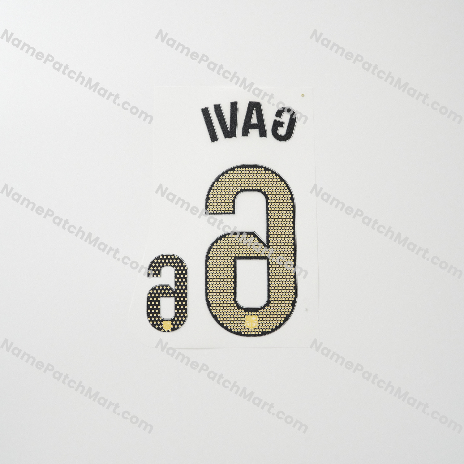 Gavi #6 (La Liga) - Barcelona 25-26 Home KIDS  | Name Number Set - NamePatchMart.COM