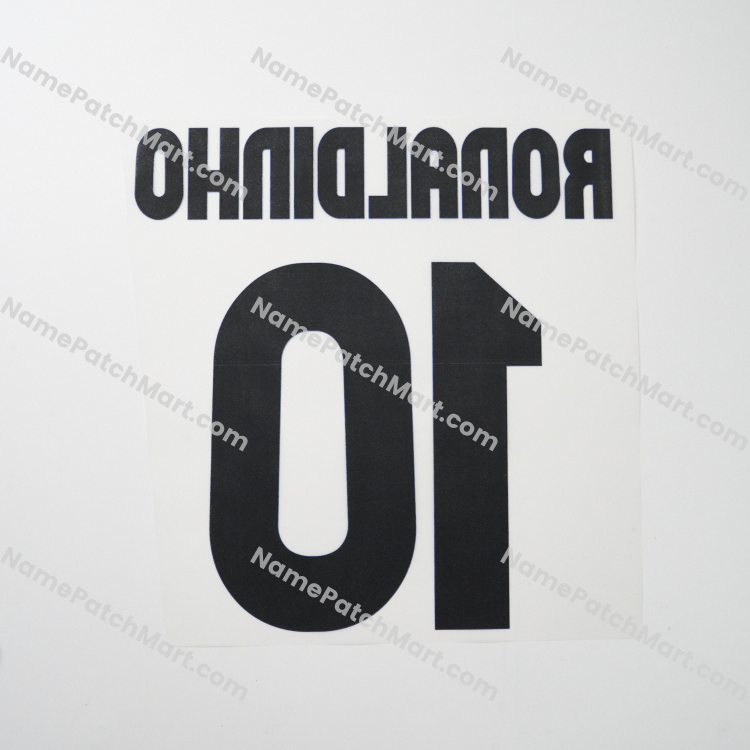 Ronaldinho #10 - Barcelona 2006-07 Home  | Name Number Set - NamePatchMart.COM