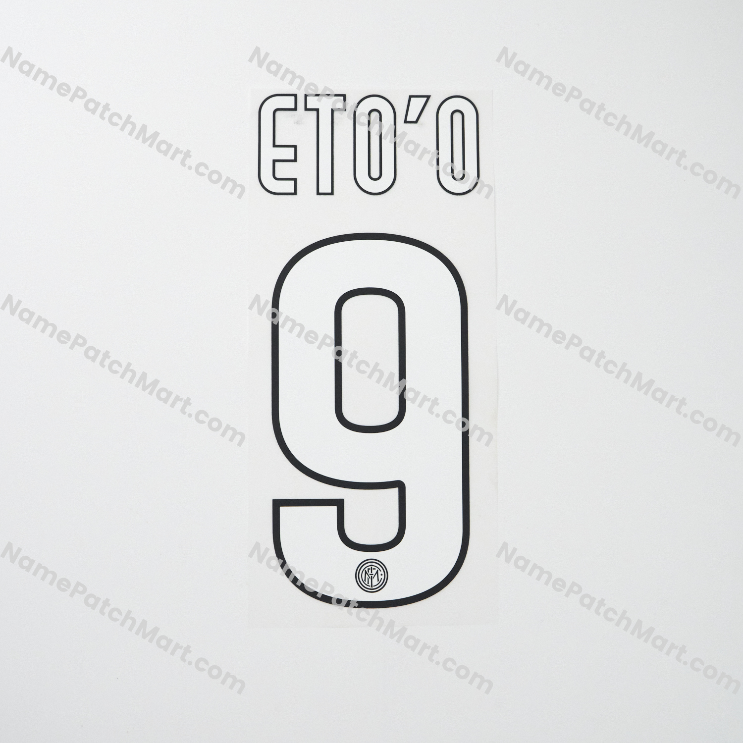 Eto’o #9 - Inter Milan 2009-11 Home  | Name Number Set - NamePatchMart.COM