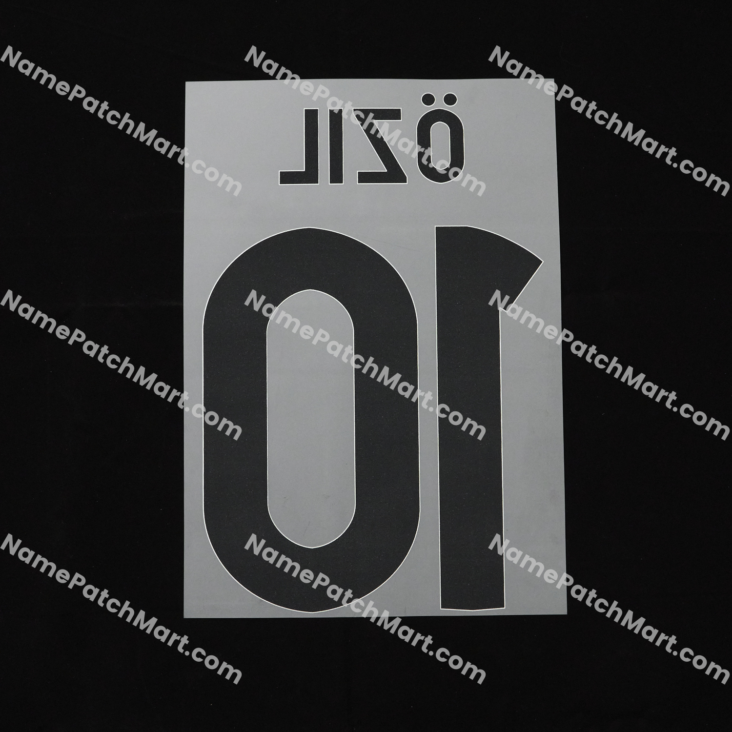 Özil #10 (Champions League) - Real Madrid 2012-13 Away  | Name Number Set - NamePatchMart.COM