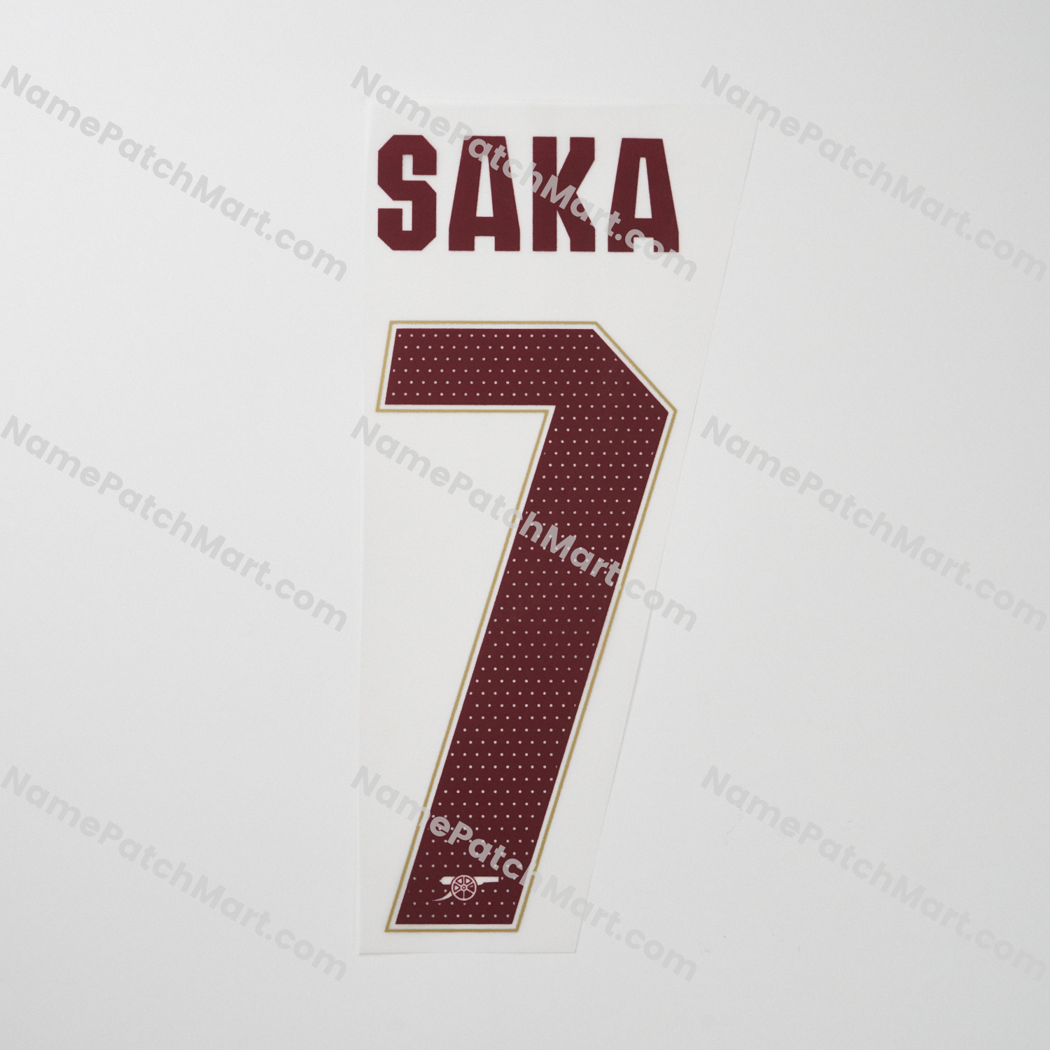 Saka #7 (Champions League) - Arsenal 25-26 Third  | Name Number Set - NamePatchMart.COM