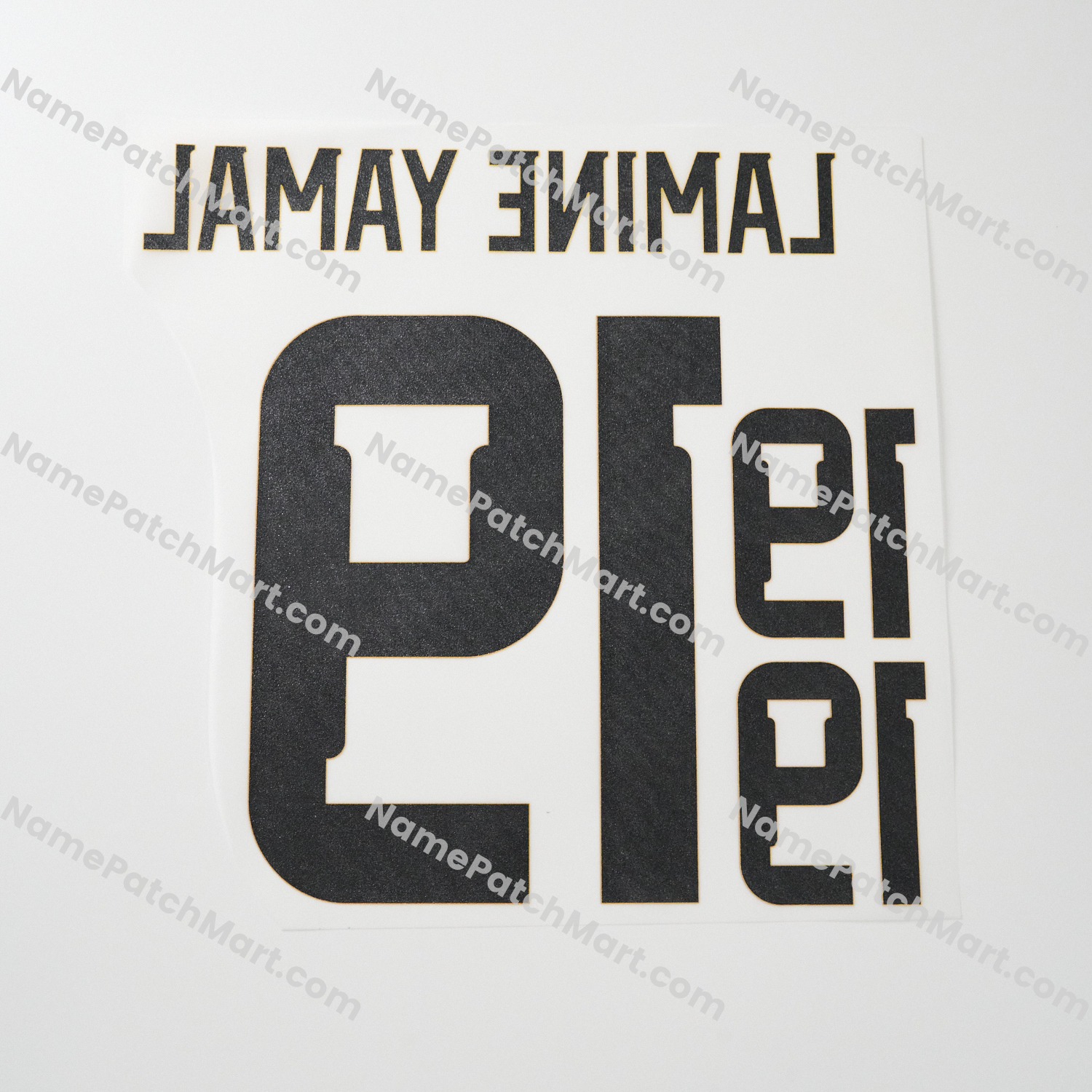 Lamine Yamal #19 (World Cup 26) - Spain 2026 Home  | Name Number Set - NamePatchMart.COM