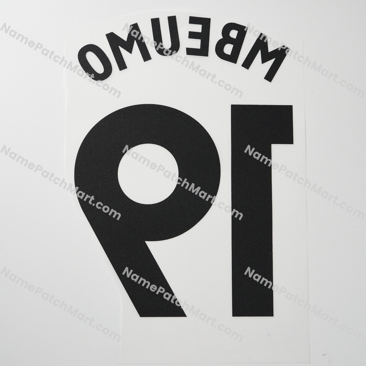 Mbeumo #19 (Premier League) - Manchester United 25-26 Away  | Name Number Set - NamePatchMart.COM