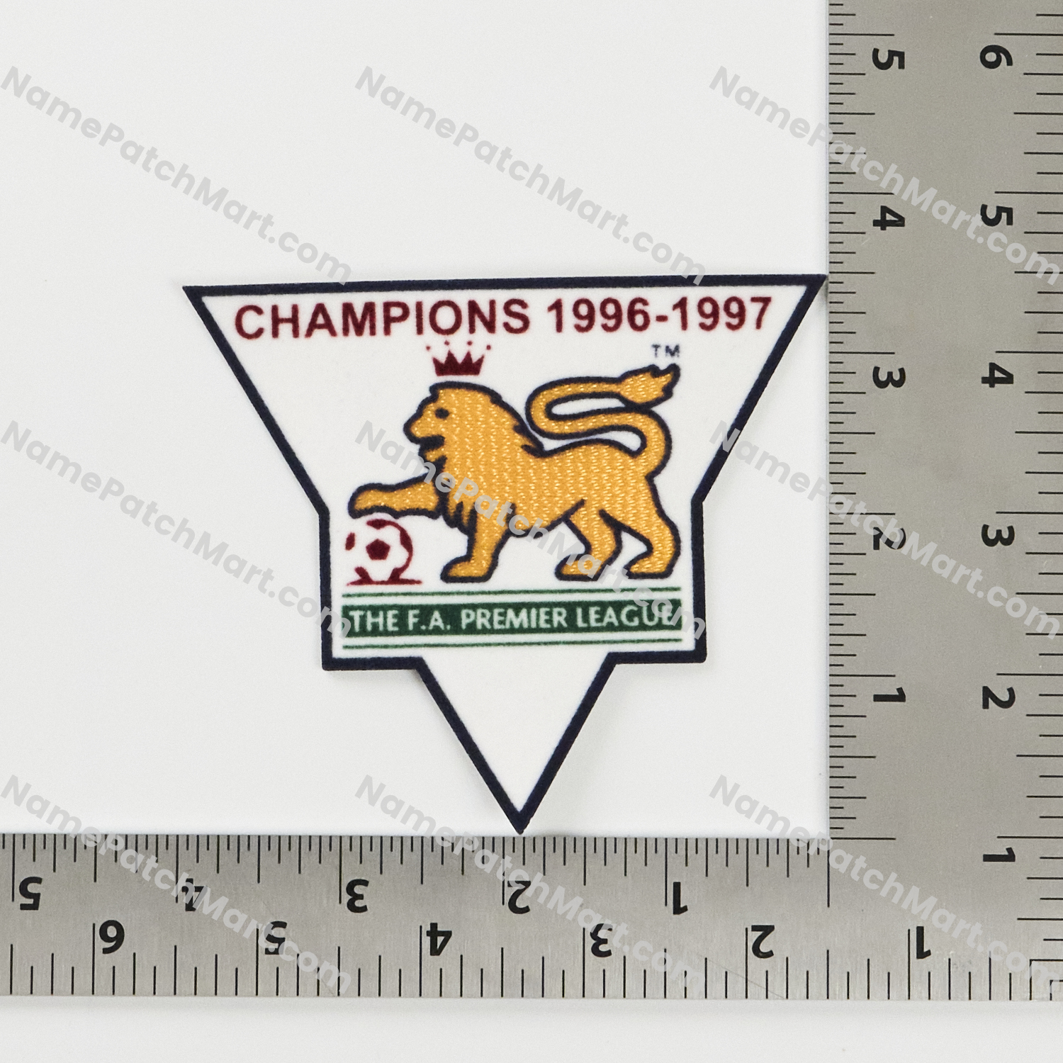 Retro 1997-98 Premier League Champions Patch (1996-97 Winner)  | Name Number Set - NamePatchMart.COM