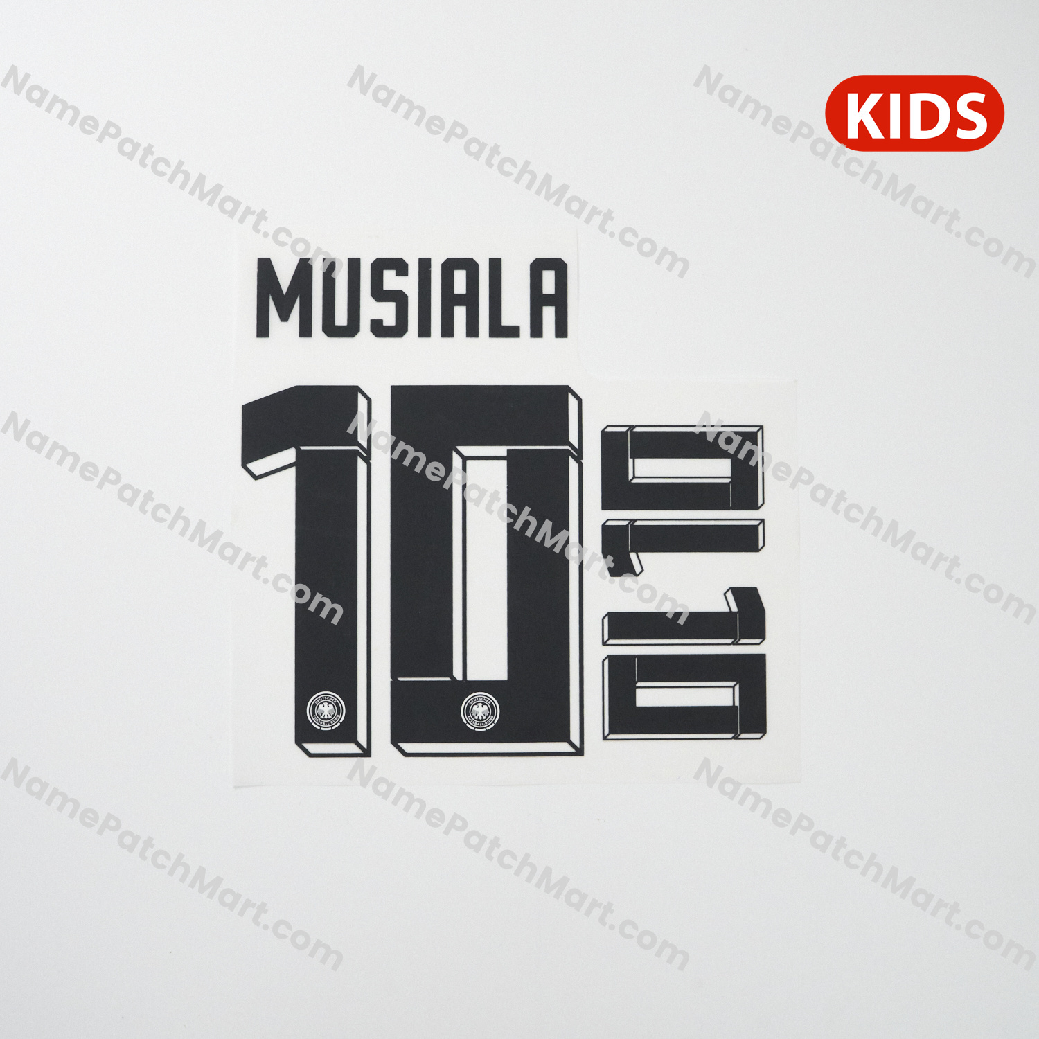 KIDS Musiala #10 - Germany 2024 Home  | Name Number Set - NamePatchMart.COM