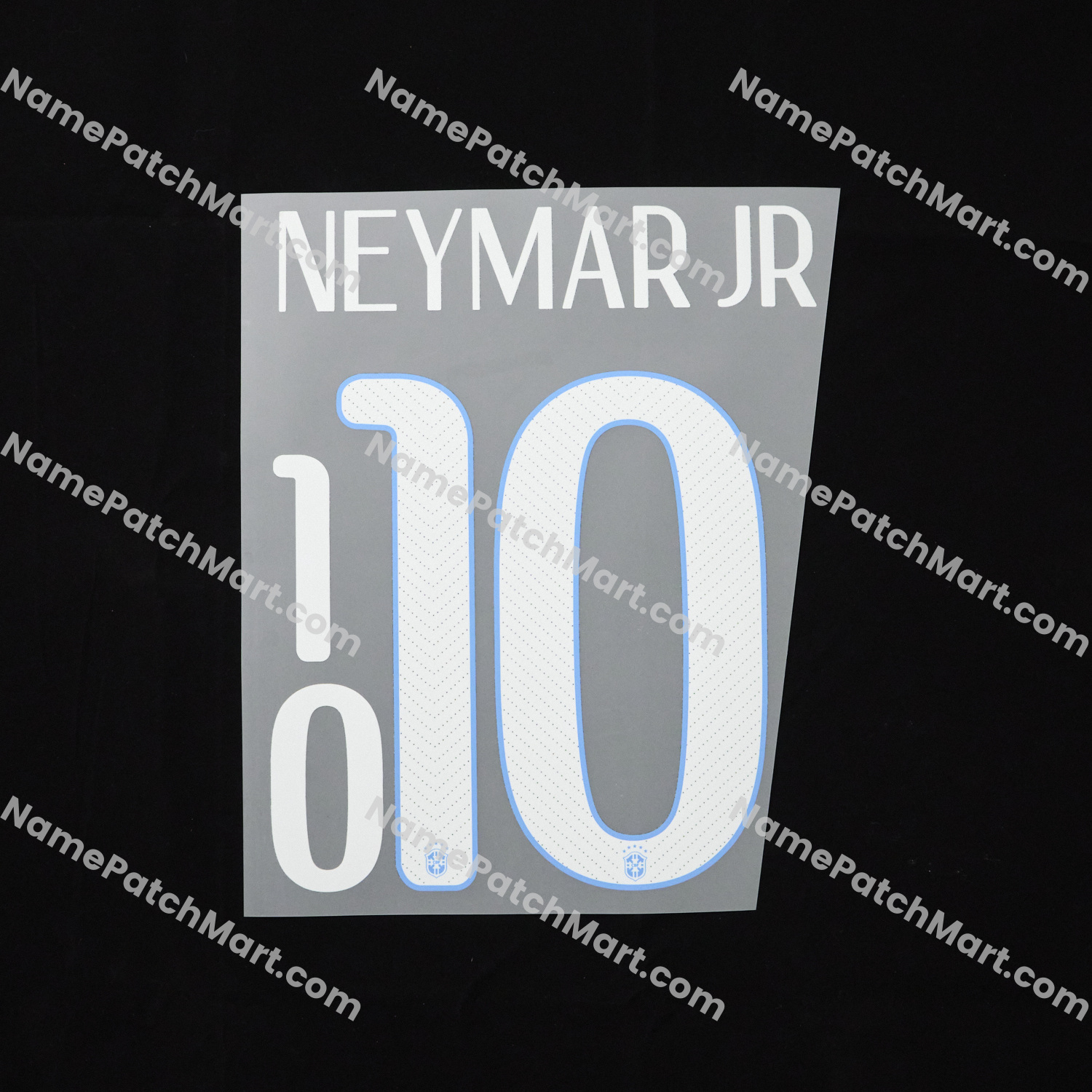 Neymar Jr #10 - Brazil 2014 Away  | Name Number Set - NamePatchMart.COM