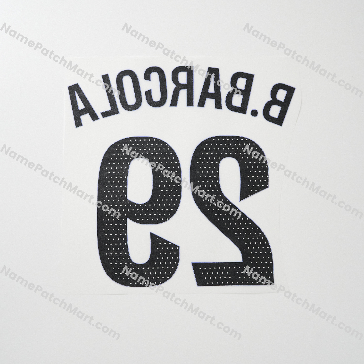 B. Barcola #29 (Ligue 1) - Paris Saint-Germain PSG 25-26 Third  | Name Number Set - NamePatchMart.COM