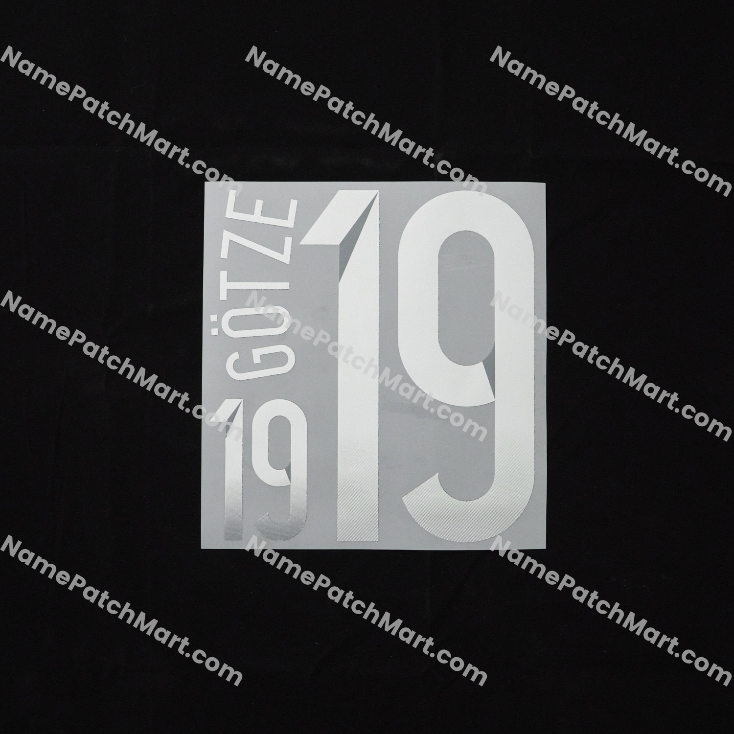 Götze #19 - Germany 2014 Away  | Name Number Set - NamePatchMart.COM