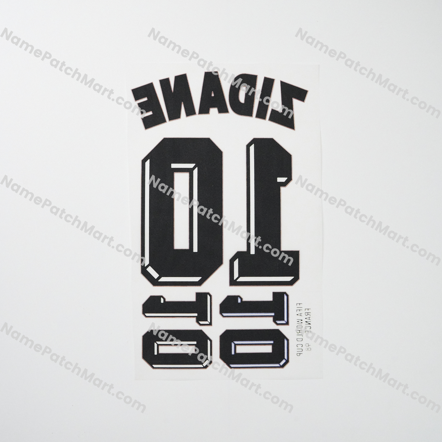 KIDS Zidane #10 - France 1998 Home  | Name Number Set - NamePatchMart.COM