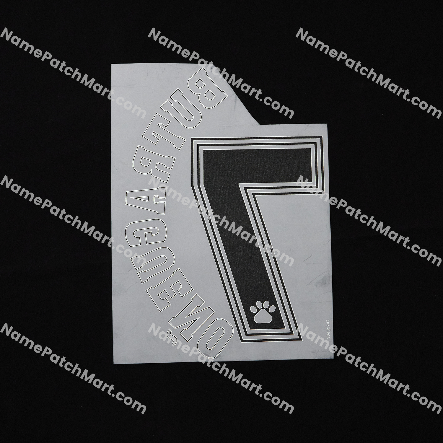 Butragueno #7 - Retro Real Madrid 1995-96 Away  | Name Number Set - NamePatchMart.COM